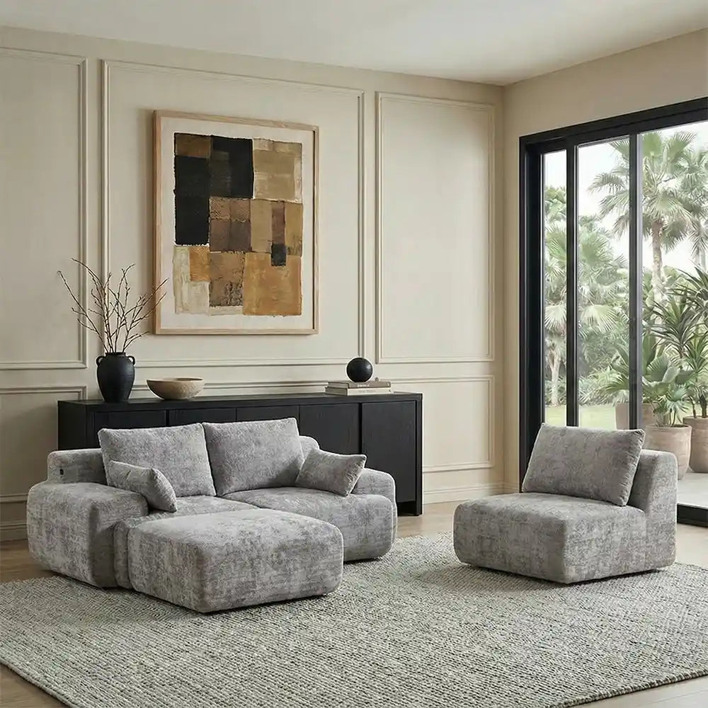 Zeus Modular Sectional Compressed Sofa