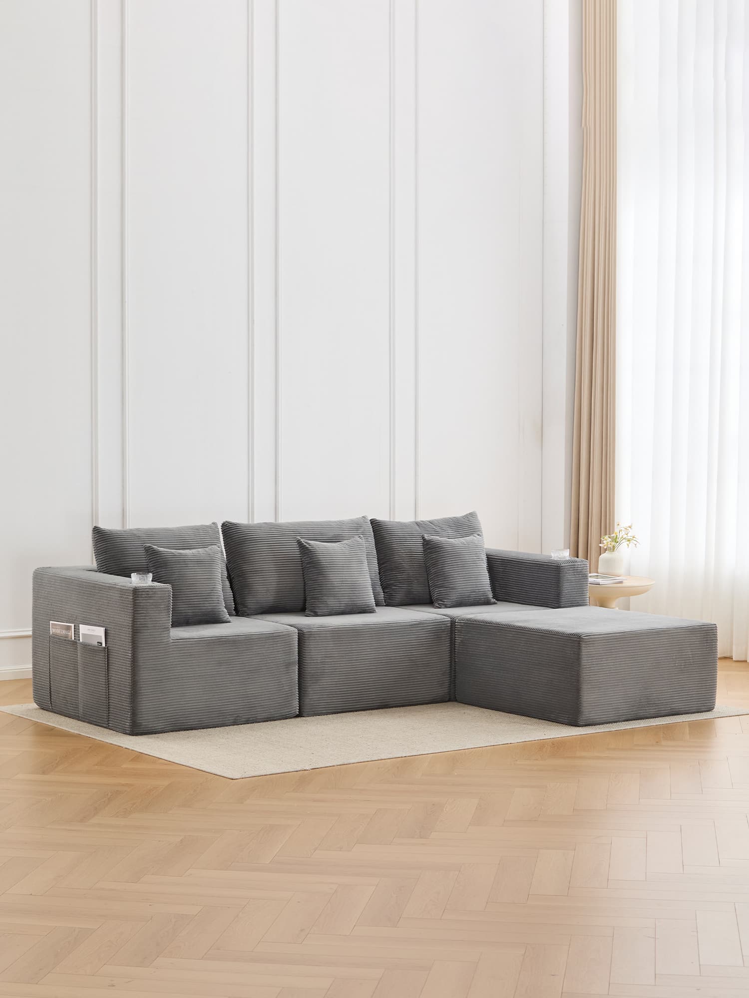 Hestia Modular Sectional Compressed Sofa