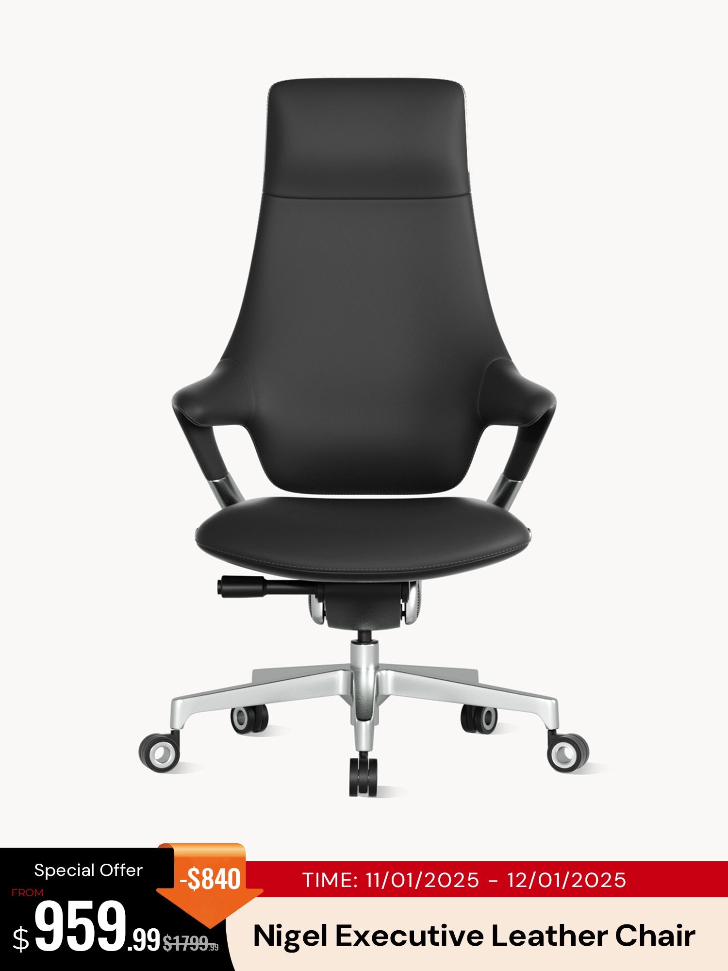 Nigel Executive Leather Office Chair