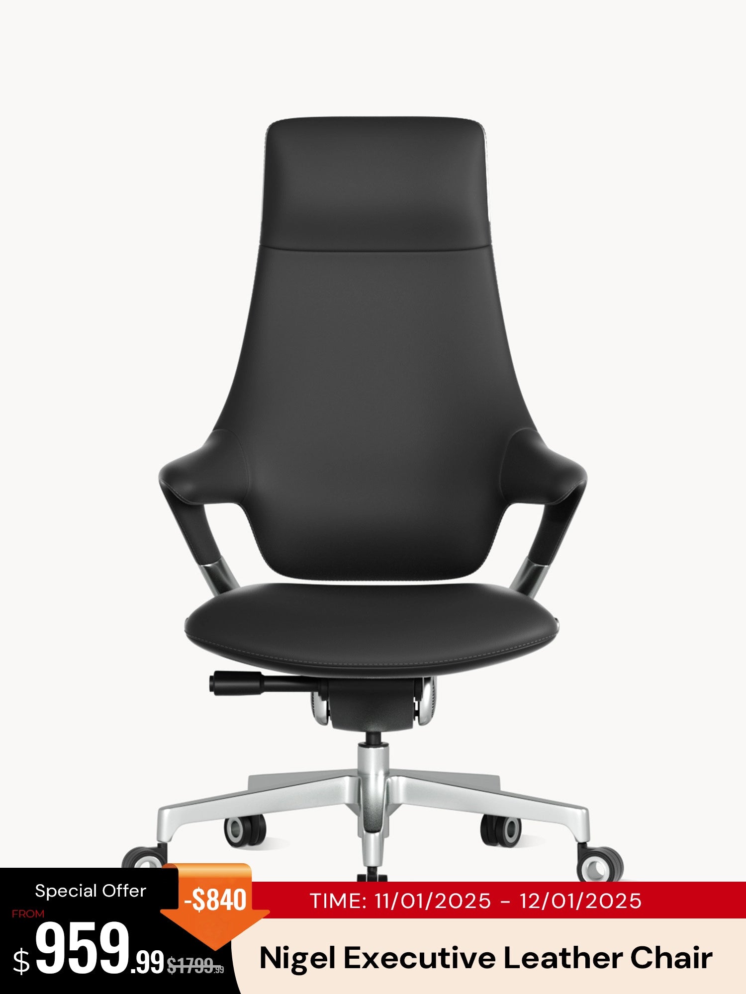 Nigel Executive Leather Office Chair