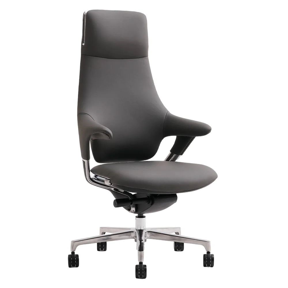 Nigel Premium Leather Chair with Soft Seating Feel