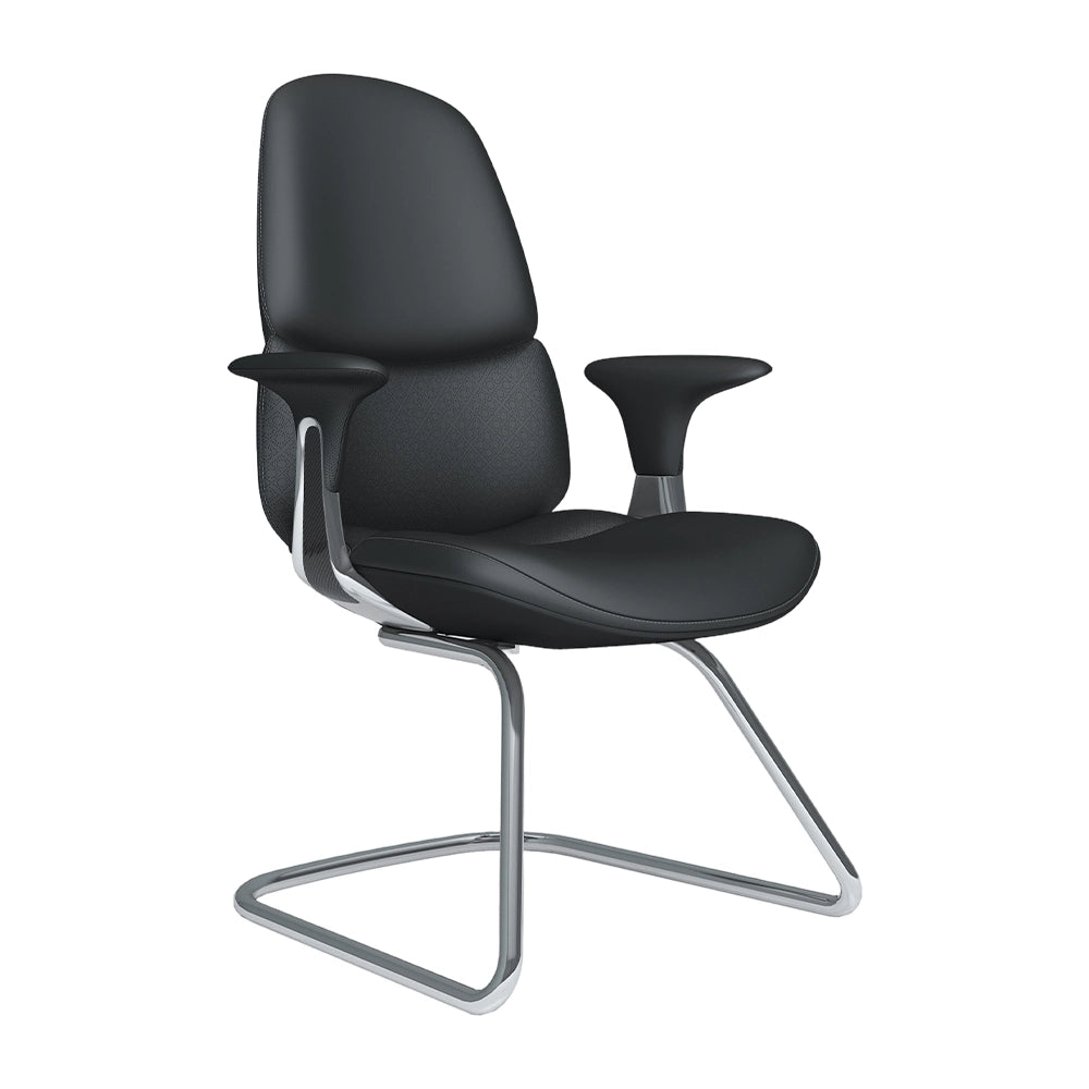 Neris Mid-Back Leather Office Chair with Best Value
