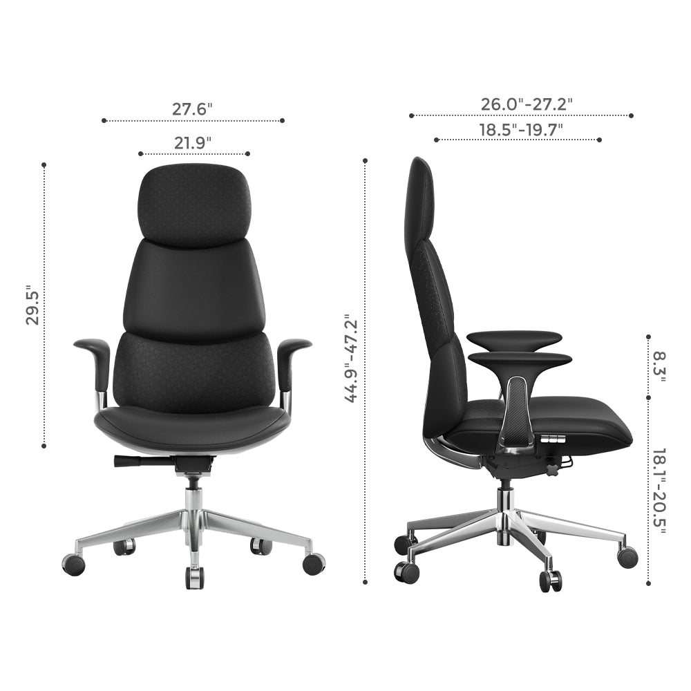 Nolan Leather Chair with Classic Design