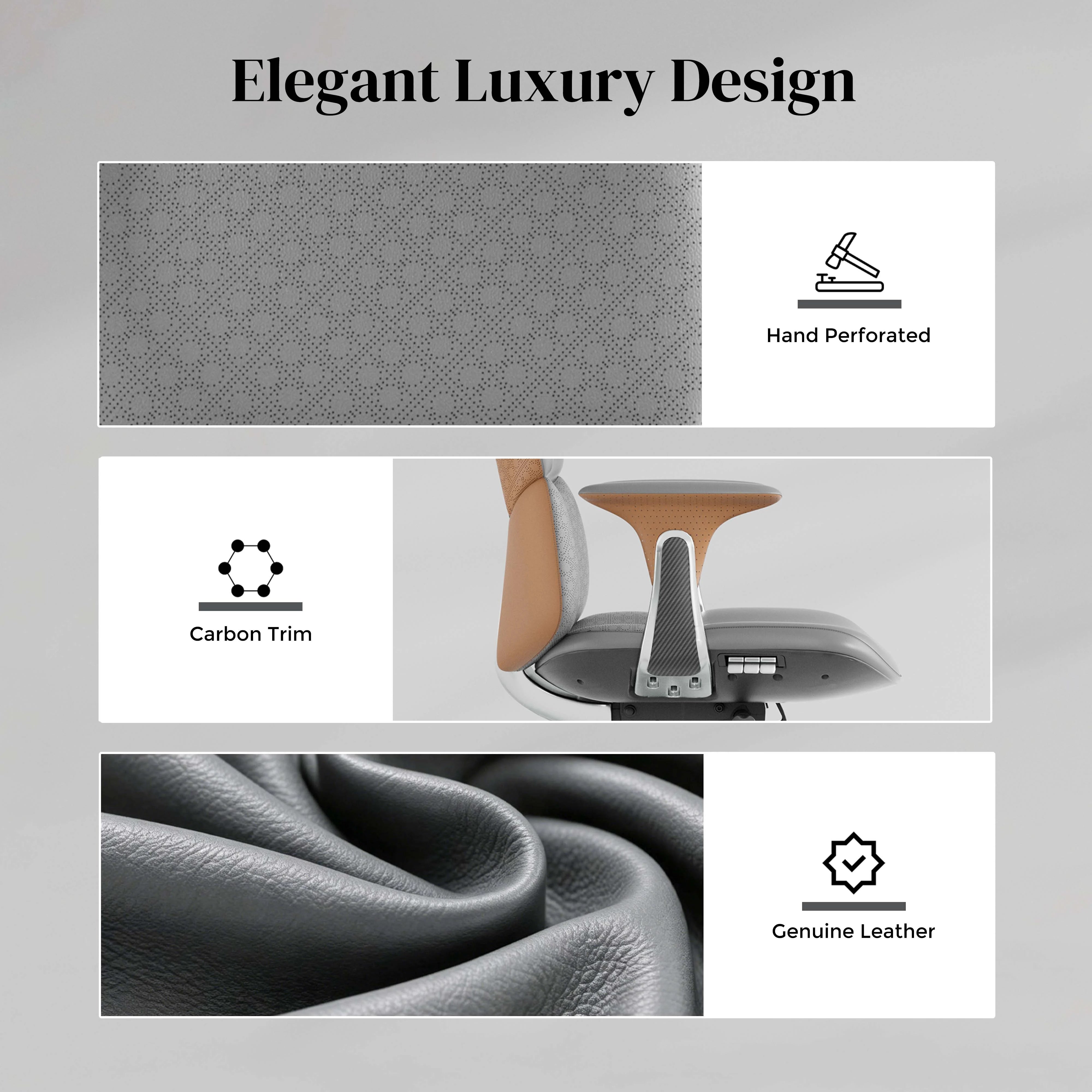 Nolan Leather Chair with Classic Design