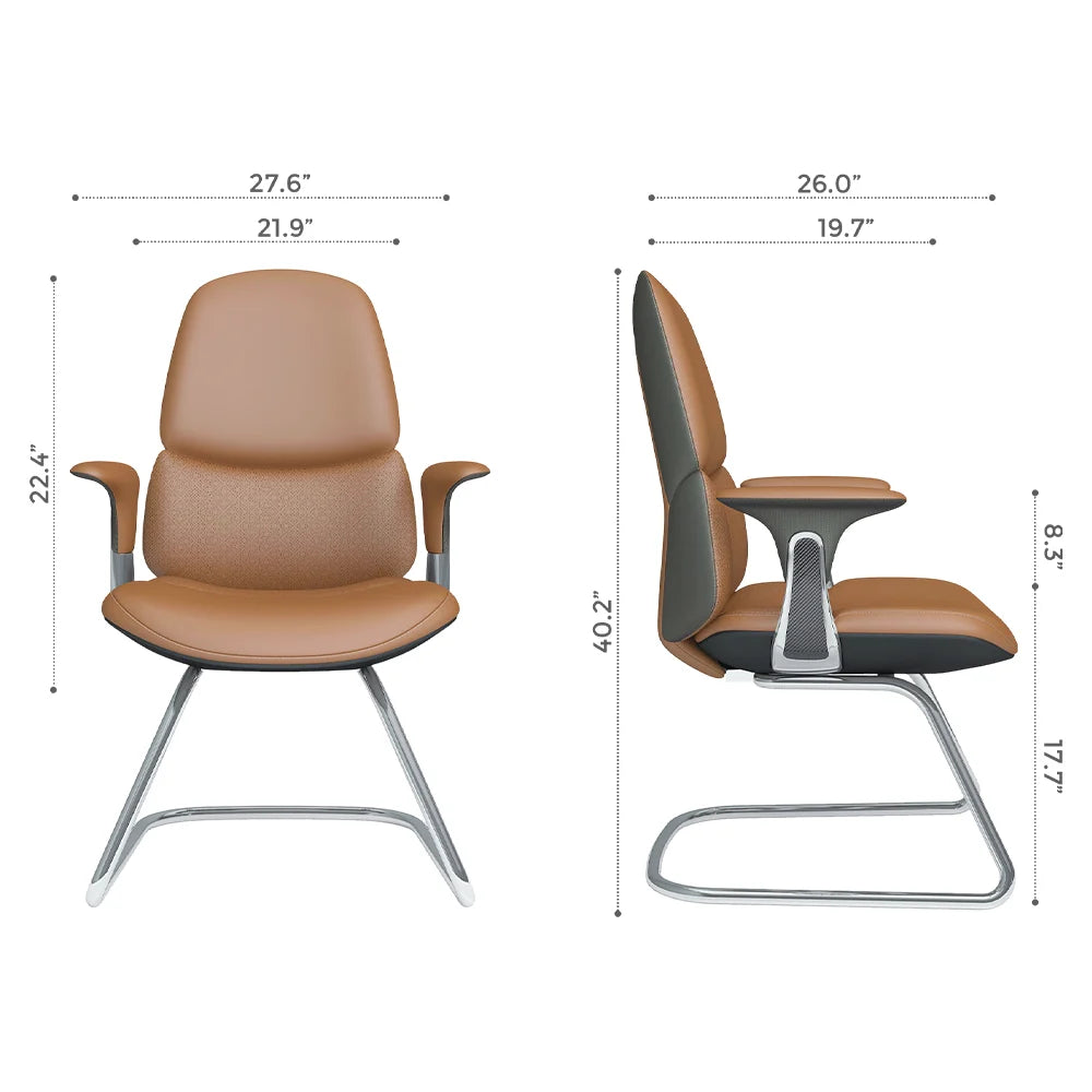 Nyla Cantilever Leather Chair