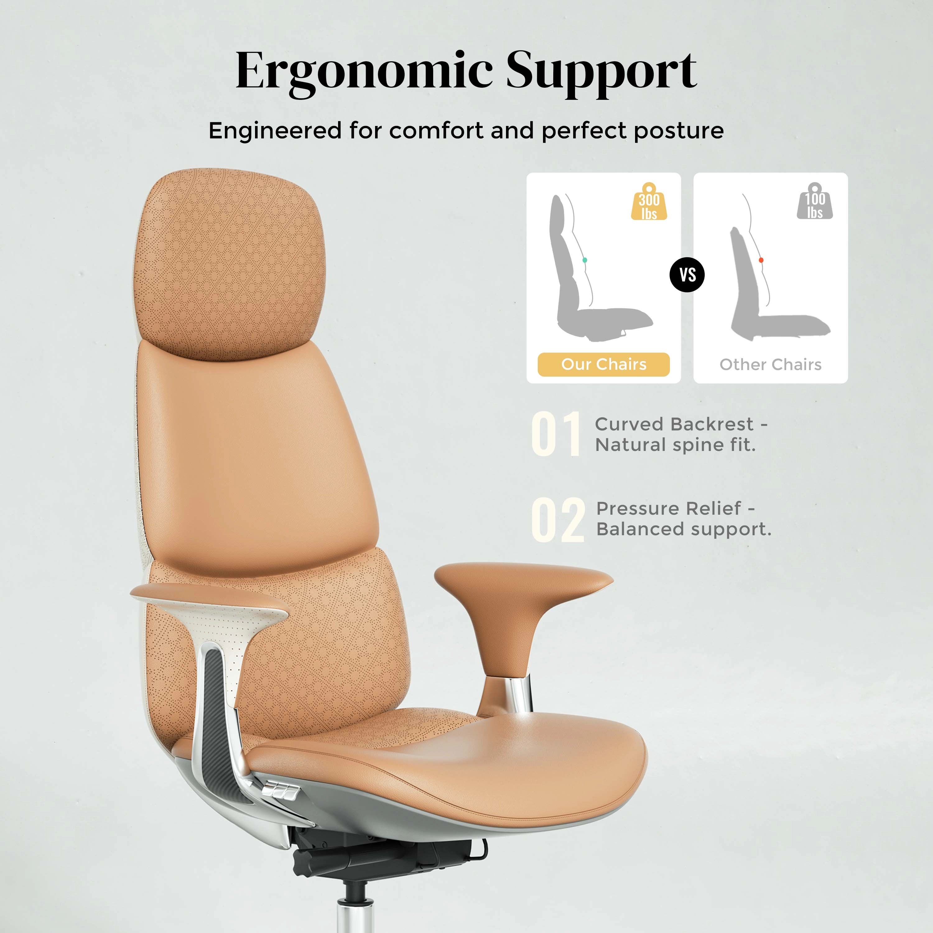 Nolan Leather Chair with Classic Design