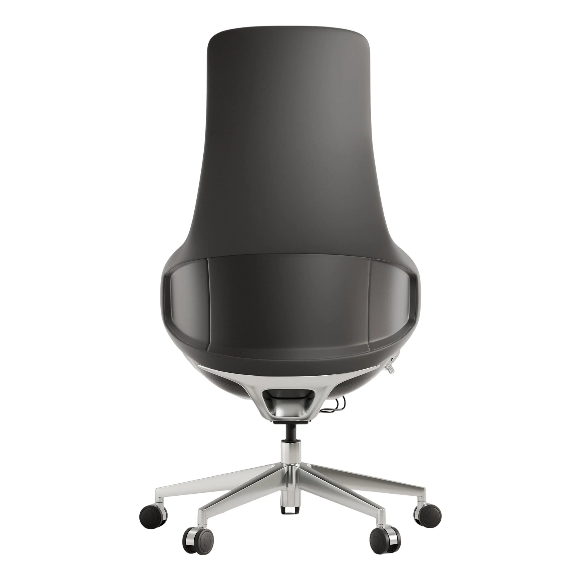 Natia Leather Office Chair with Wraparound Lumbar