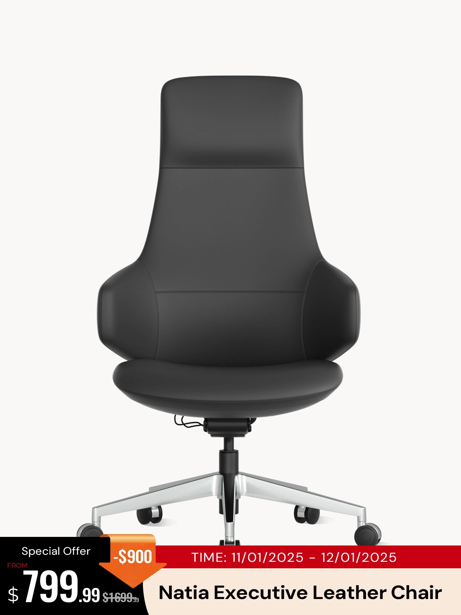 Natia Executive Leather Office Chair