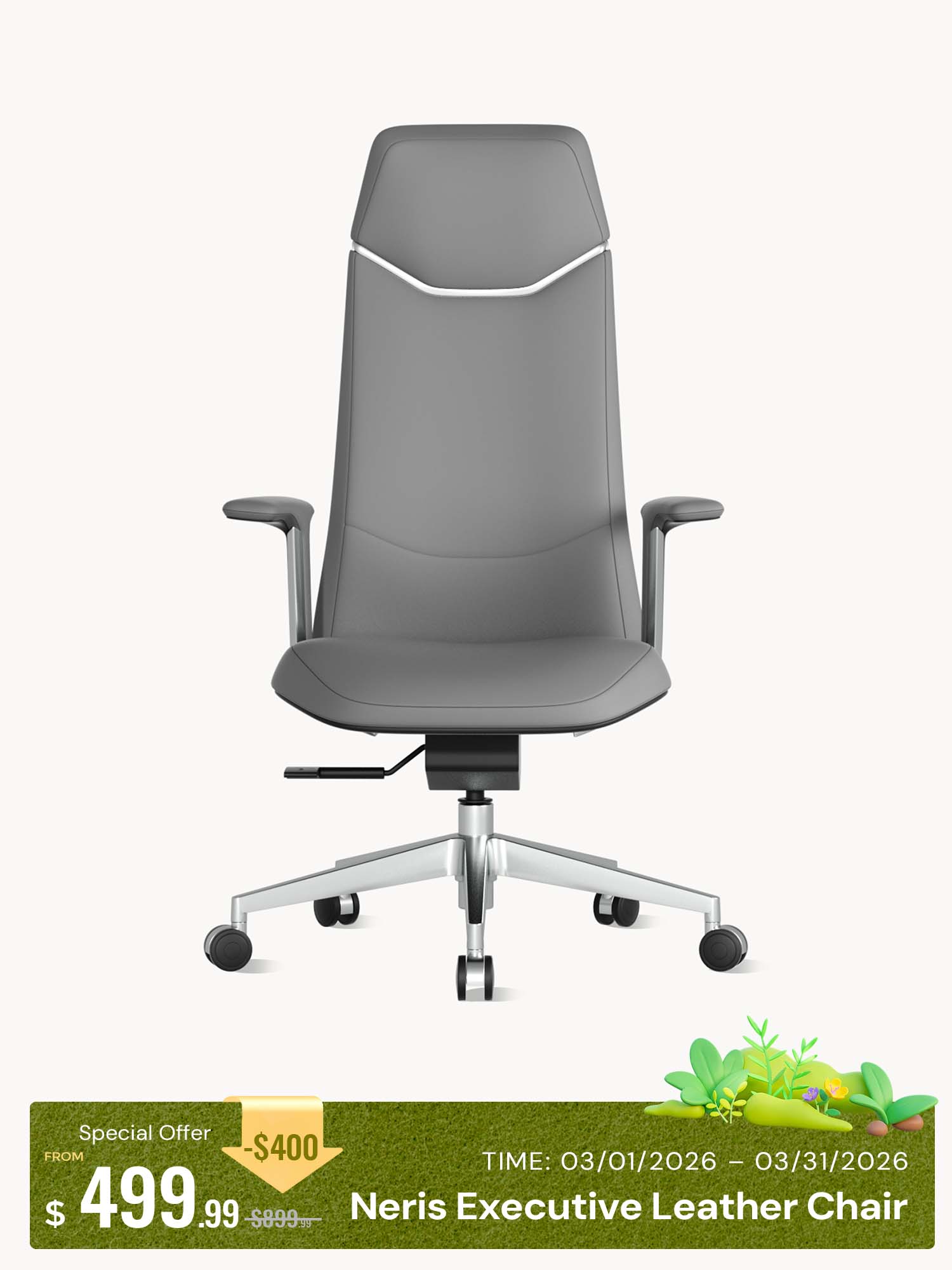 Neris Leather Office Chair with Best Value