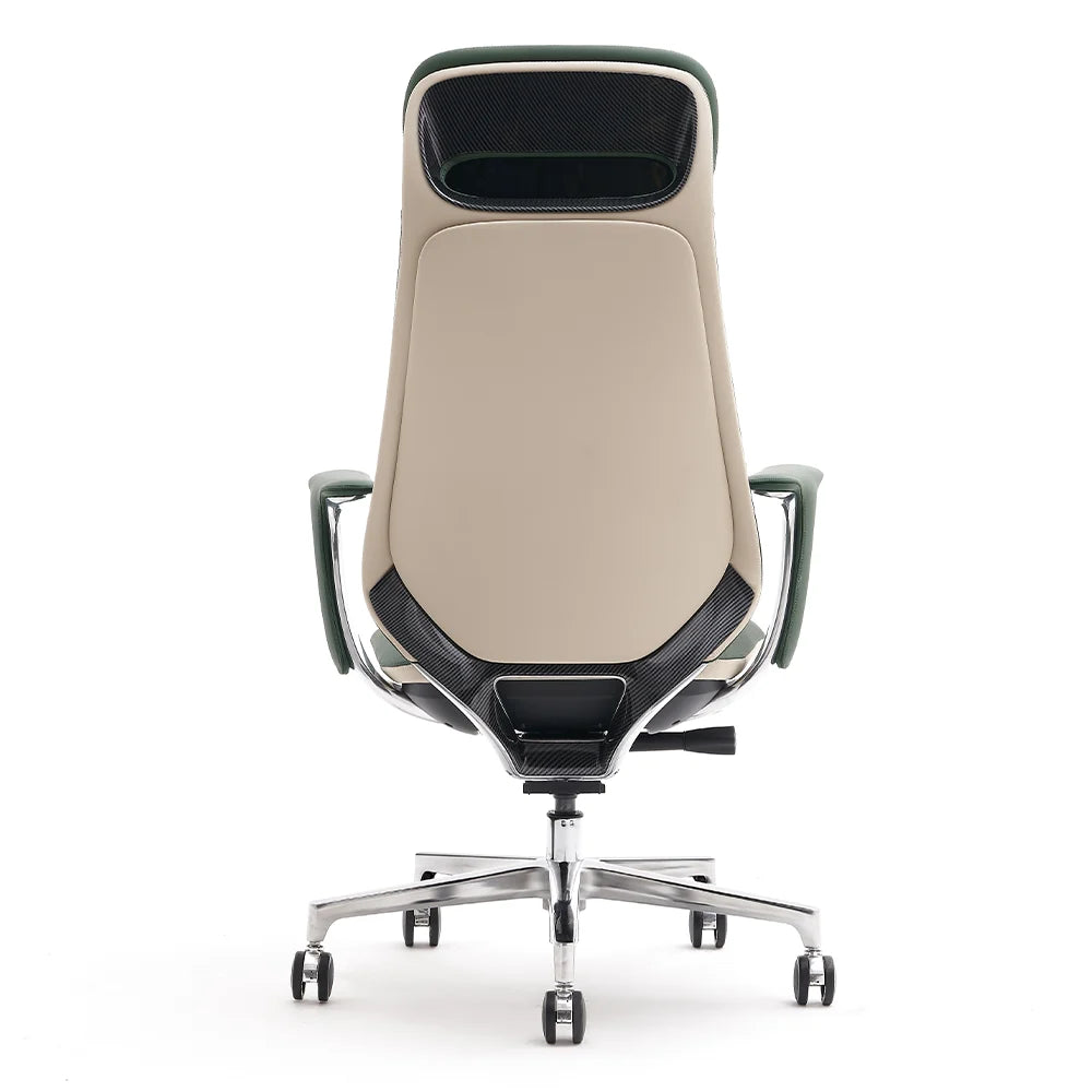 Neta Premium Leather Chair with Headrest