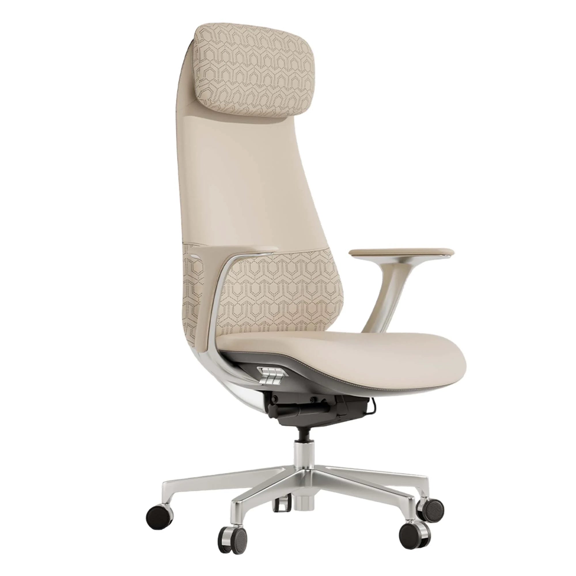 Neta Premium Leather Chair with Headrest