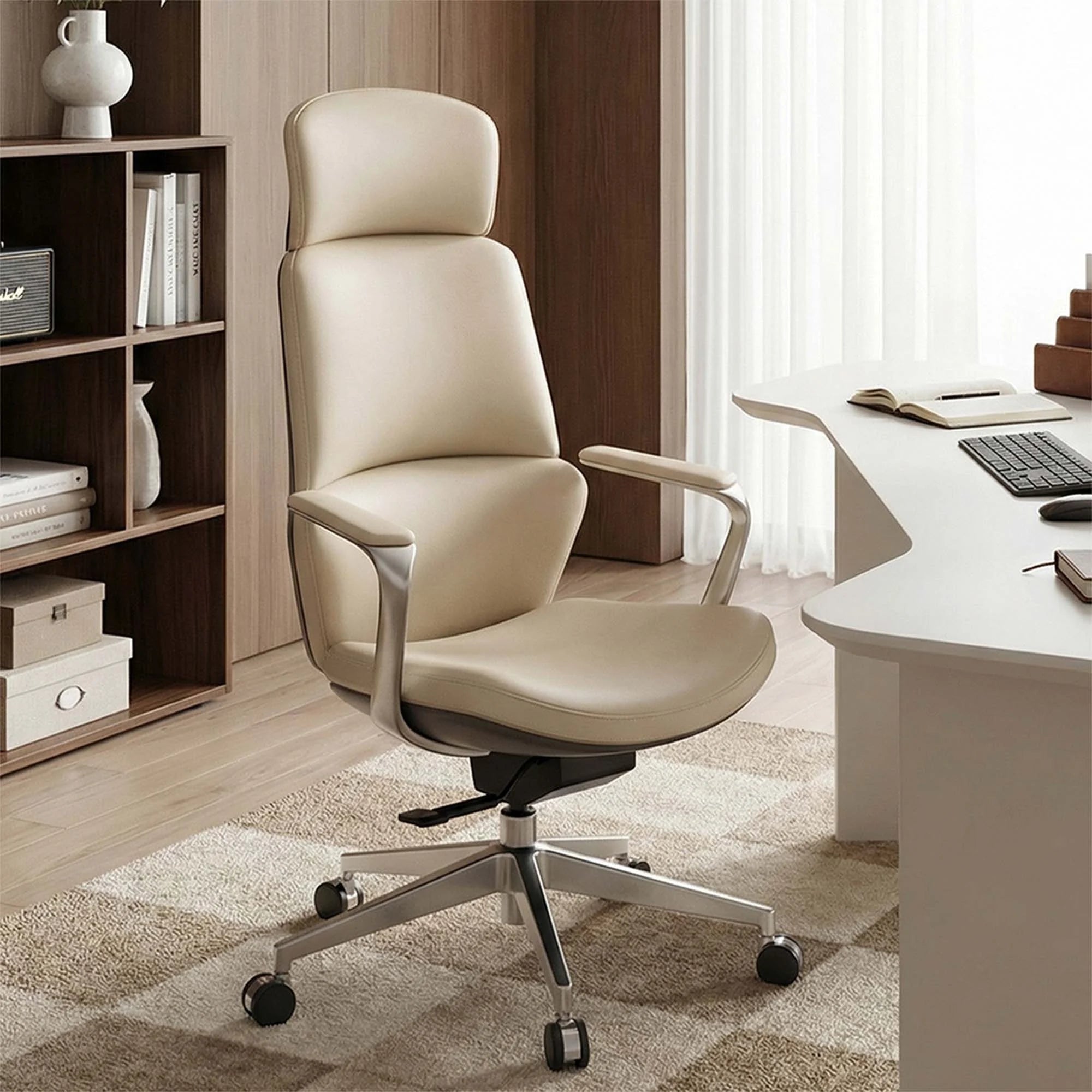 Nolan Leather Chair with Classic Design