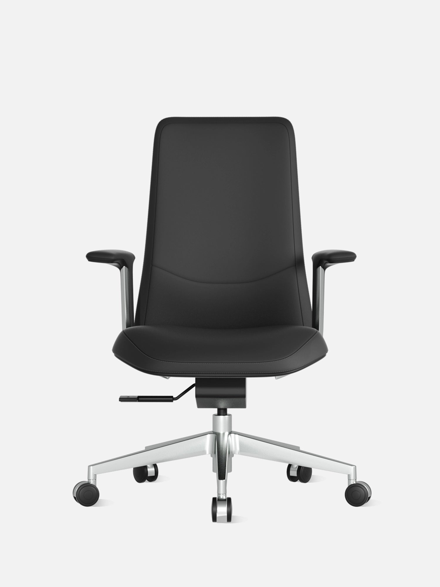 Neris Mid-Back Leather Office Chair