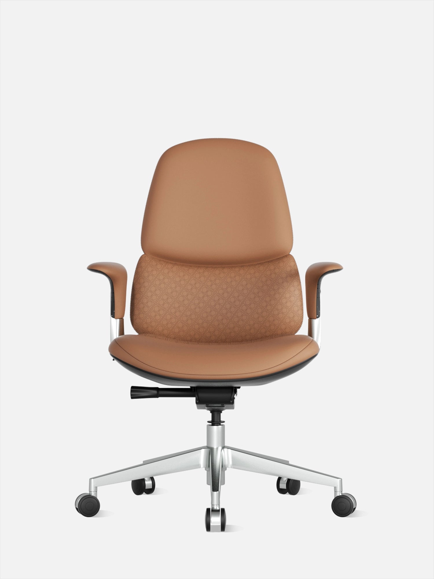 Nyla Mid-Back Leather Chair with Easy Adjustment