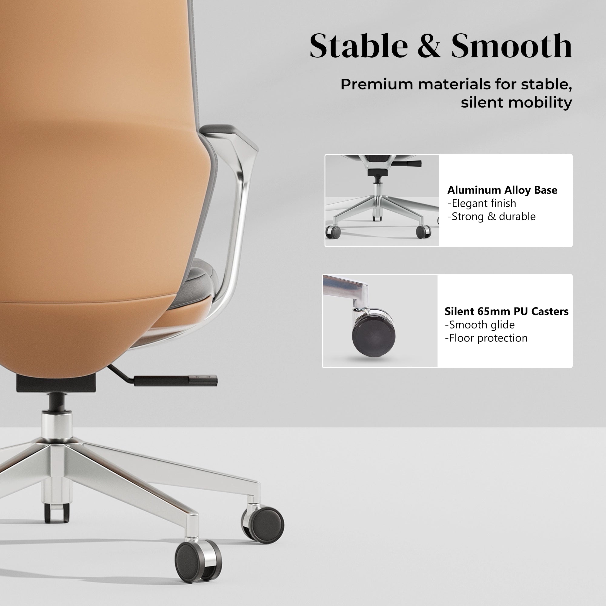 Nolan Leather Chair with Classic Design