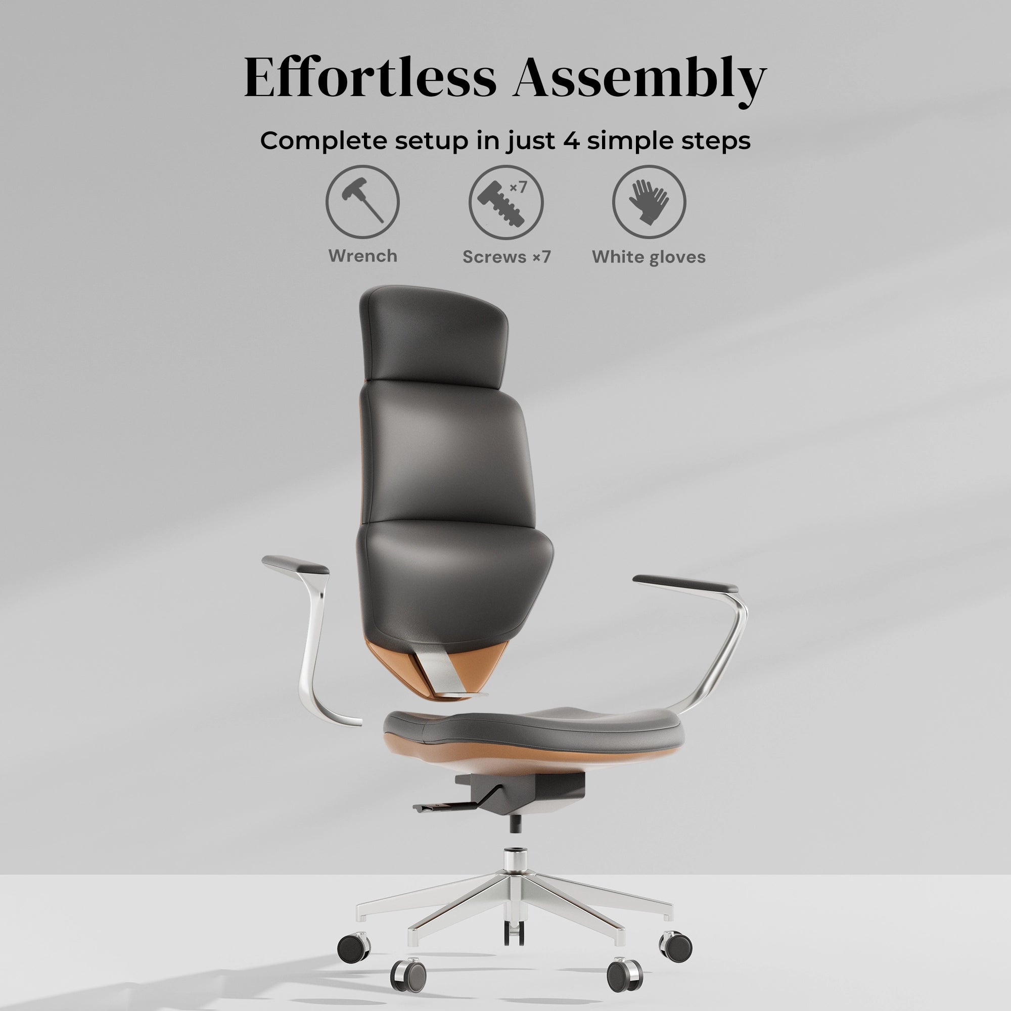 Nolan Leather Chair with Classic Design