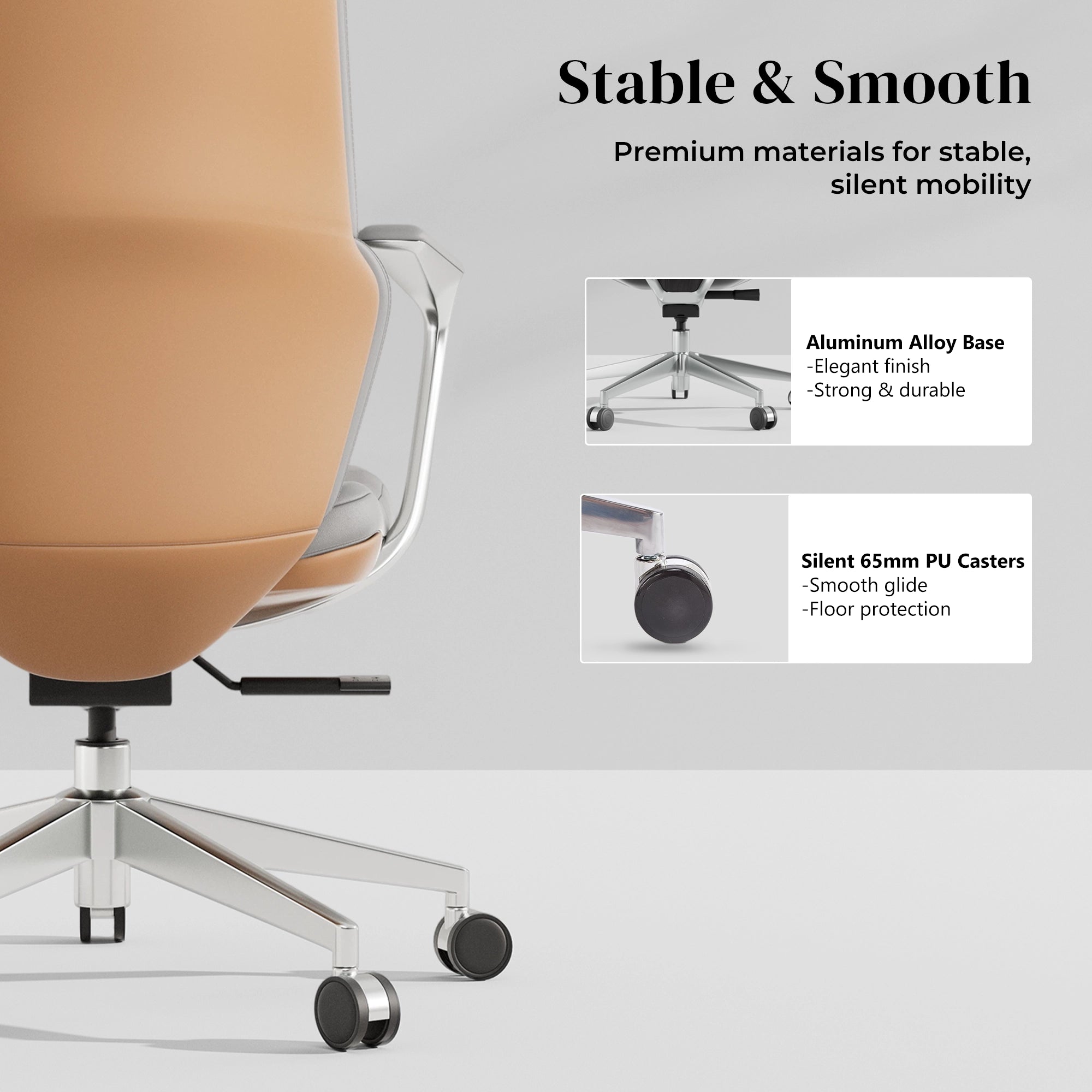 Nolan Leather Chair with Classic Design