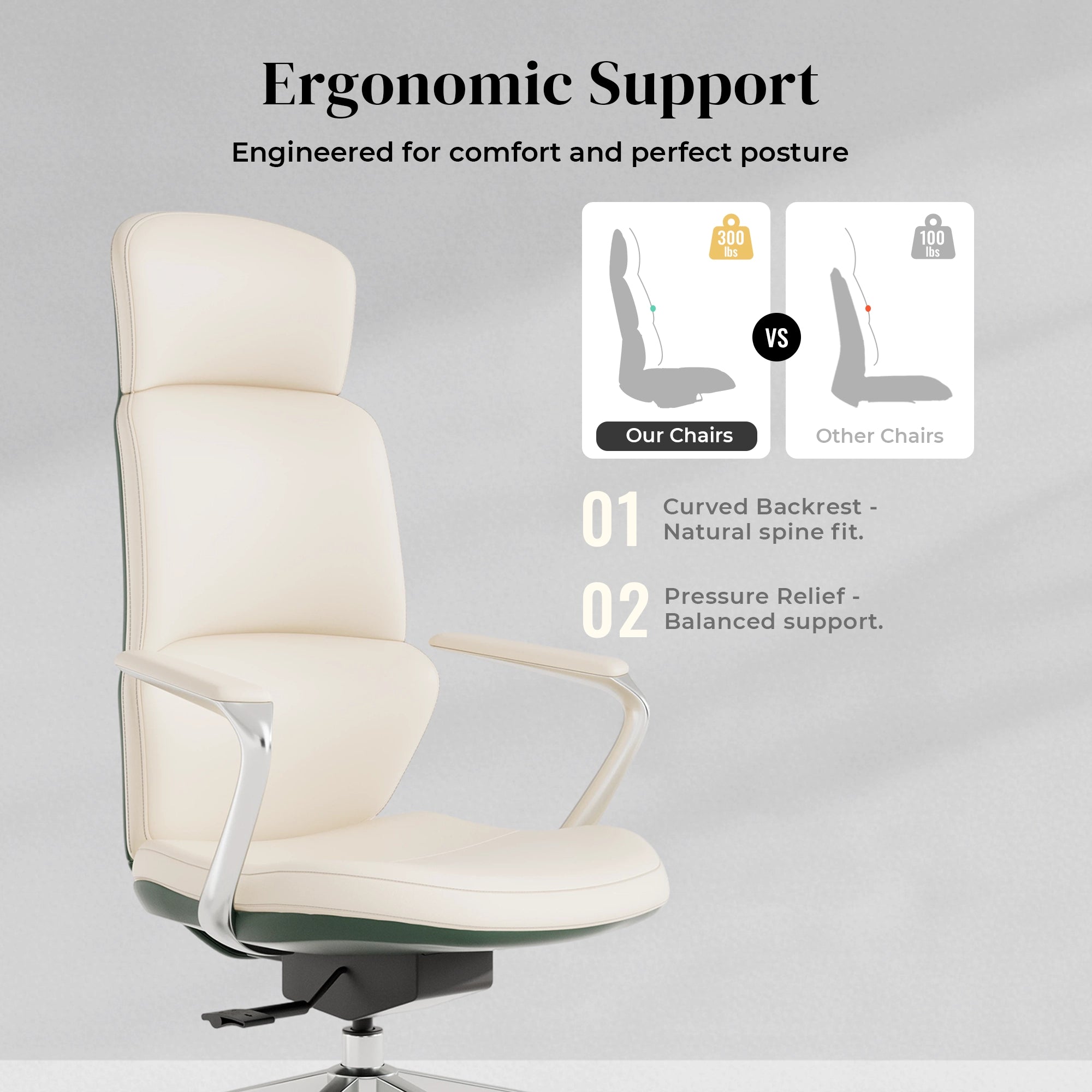 Nolan Leather Chair with Classic Design