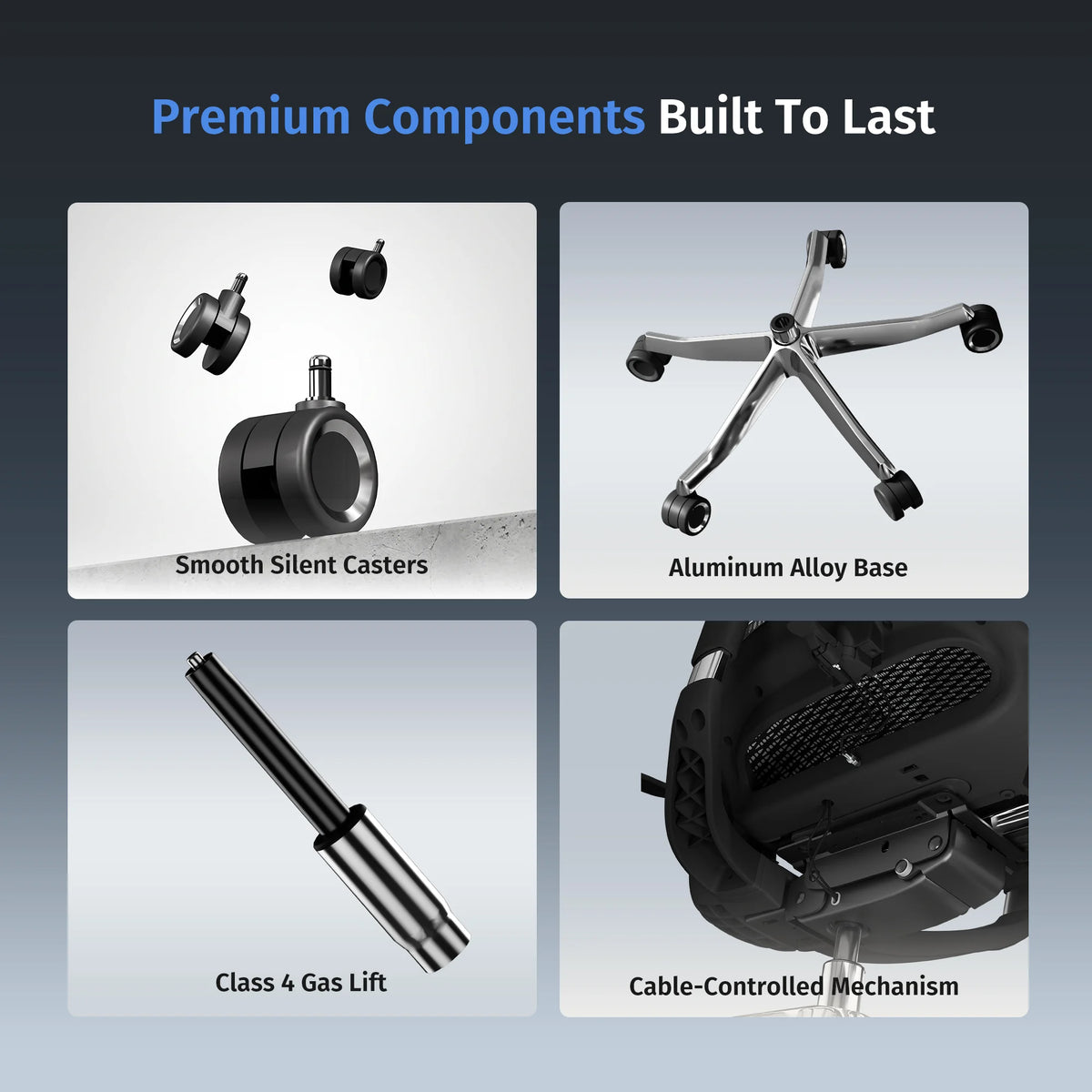 Welax-S9 Pro Ergonomic Office Chair with One-Touch Adjustment