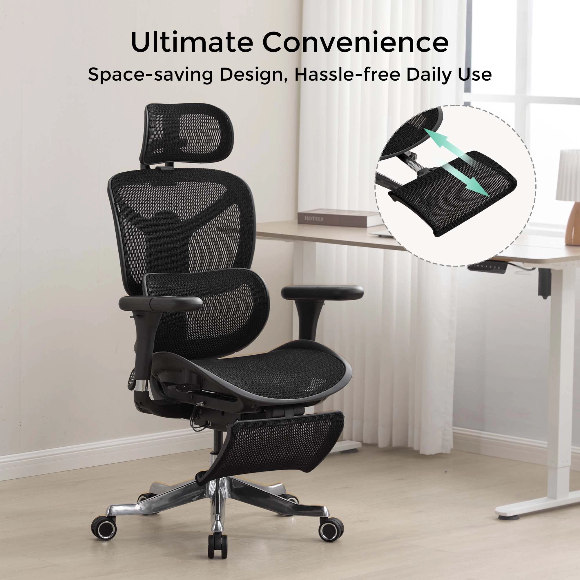 Welax-S9 Pro Ergonomic Office Chair with One-Touch Adjustment