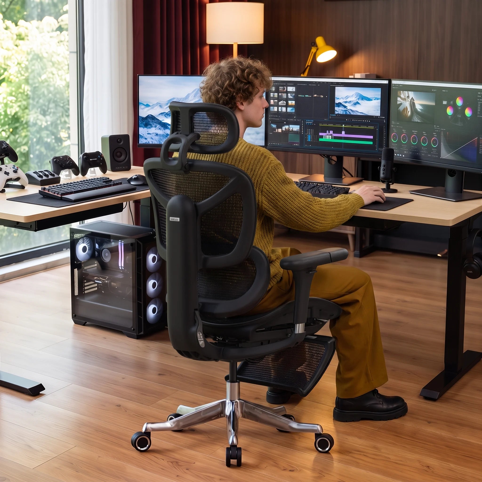 Welax-S9 Pro Ergonomic Office Chair with One-Touch Adjustment