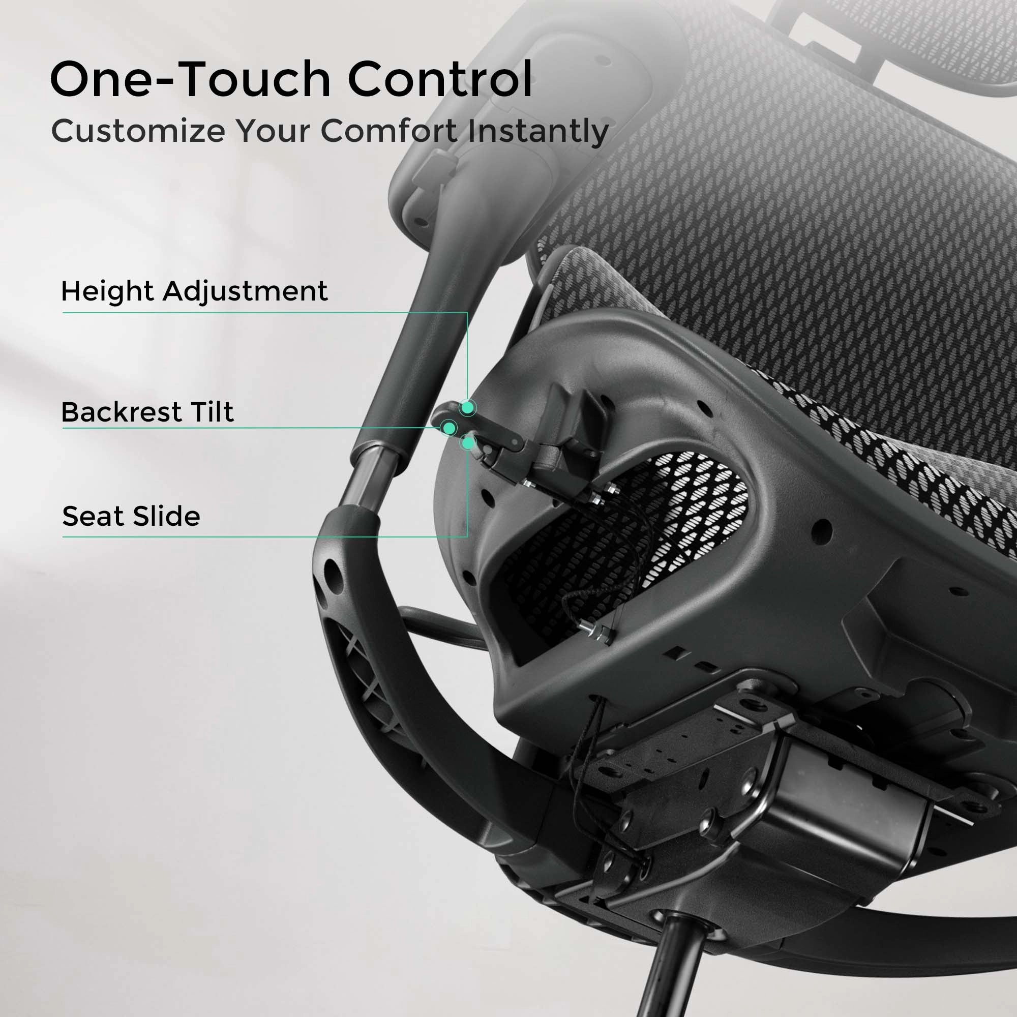 Welax-S9 Pro Ergonomic Office Chair with One-Touch Adjustment