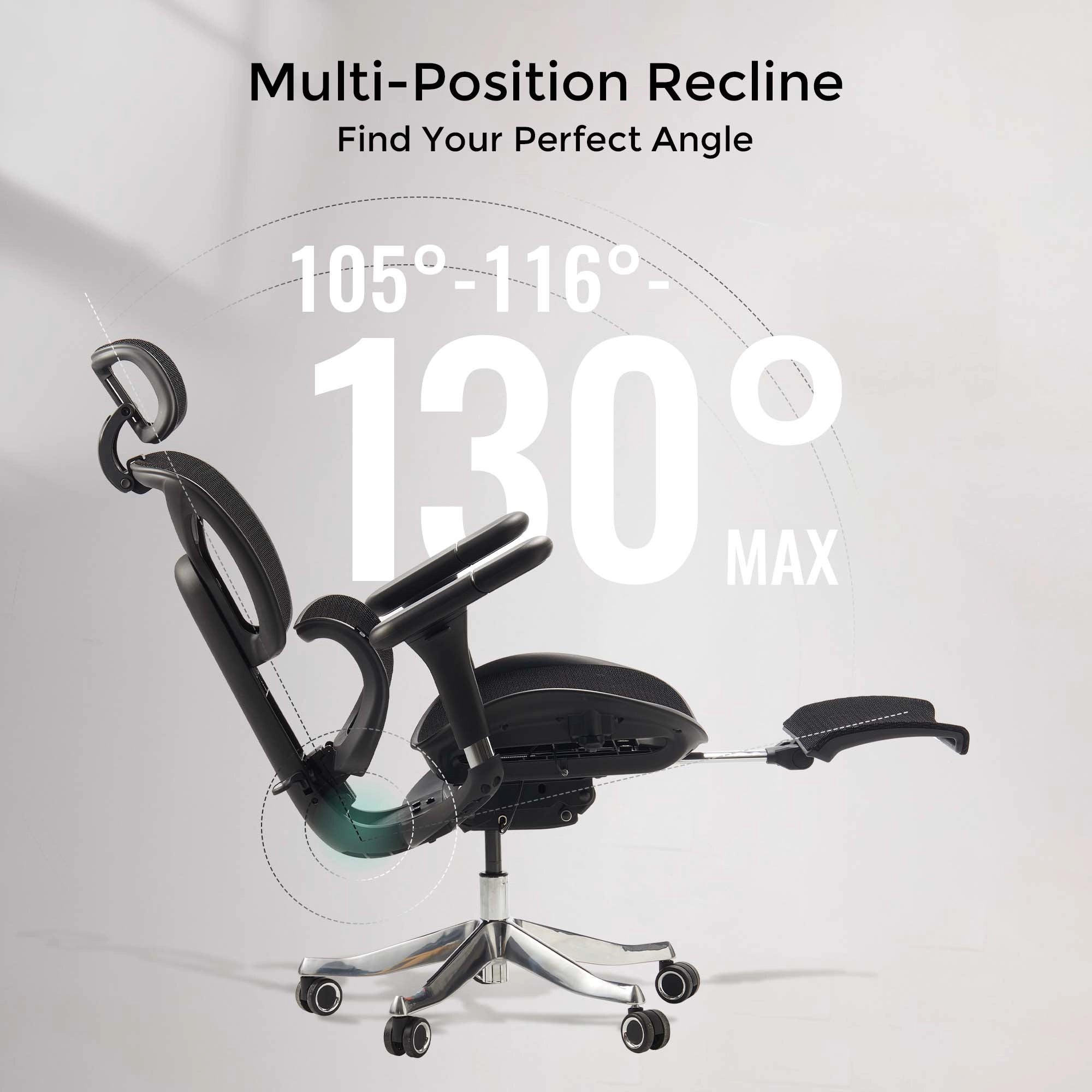 Welax-S9 Pro Ergonomic Office Chair with One-Touch Adjustment