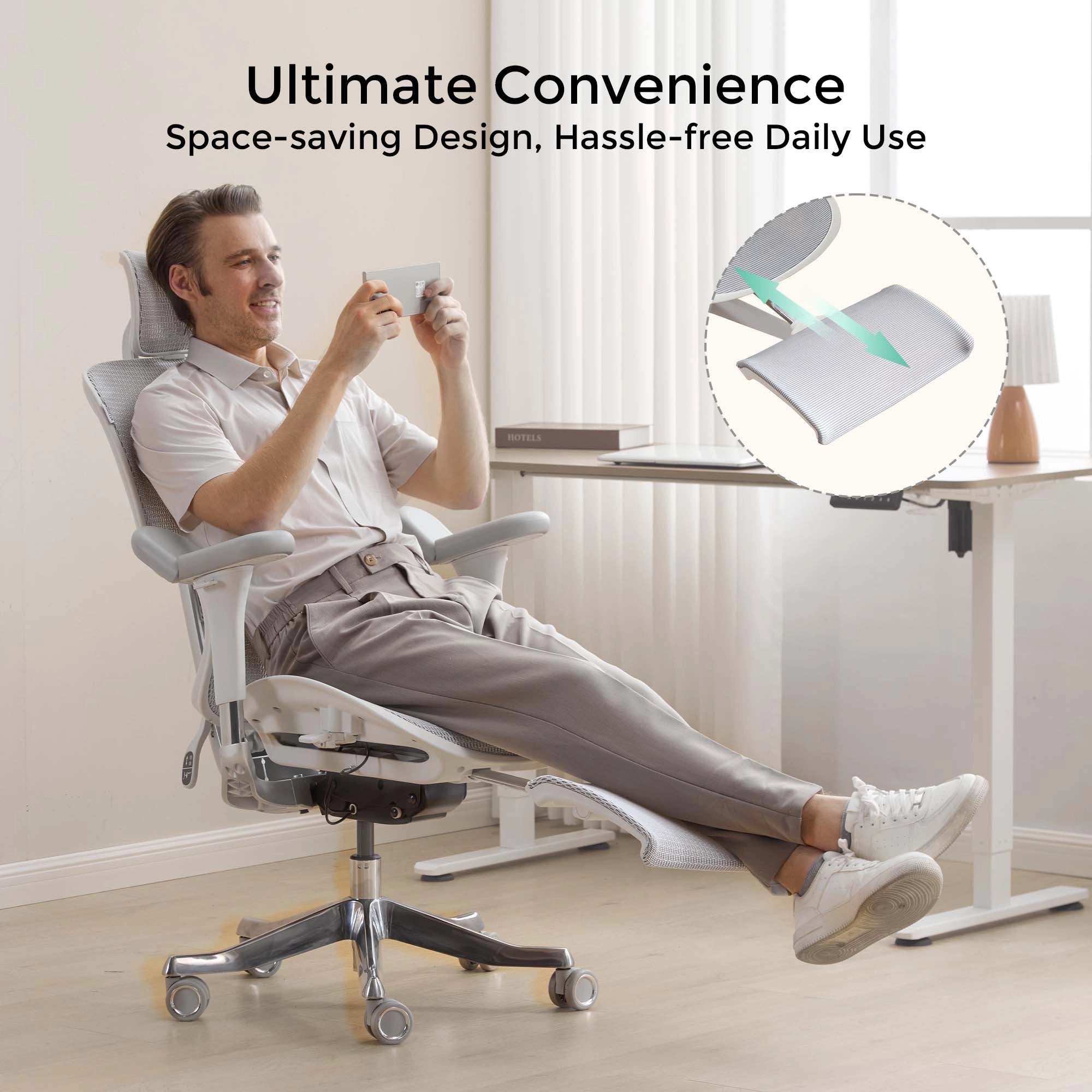 Welax-S9 Pro Ergonomic Office Chair with One-Touch Adjustment
