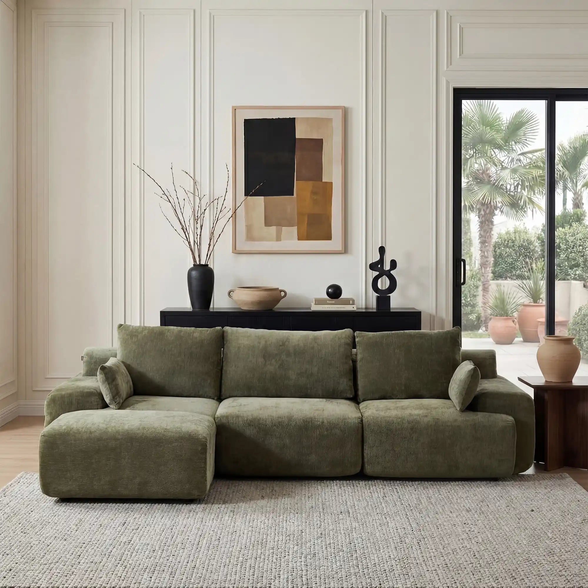 Zeus Modular Sectional Compressed Sofa