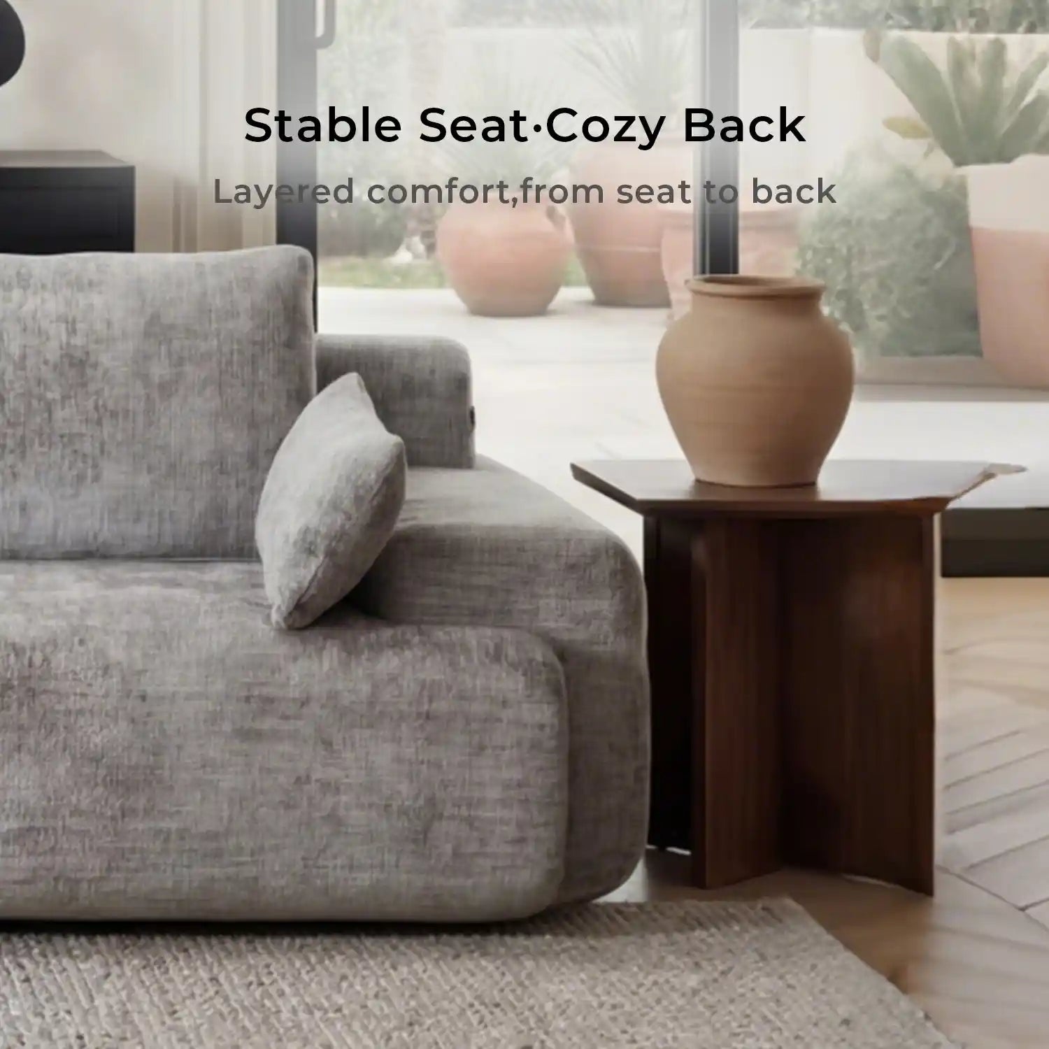 Zeus Modular Sectional Compressed Sofa