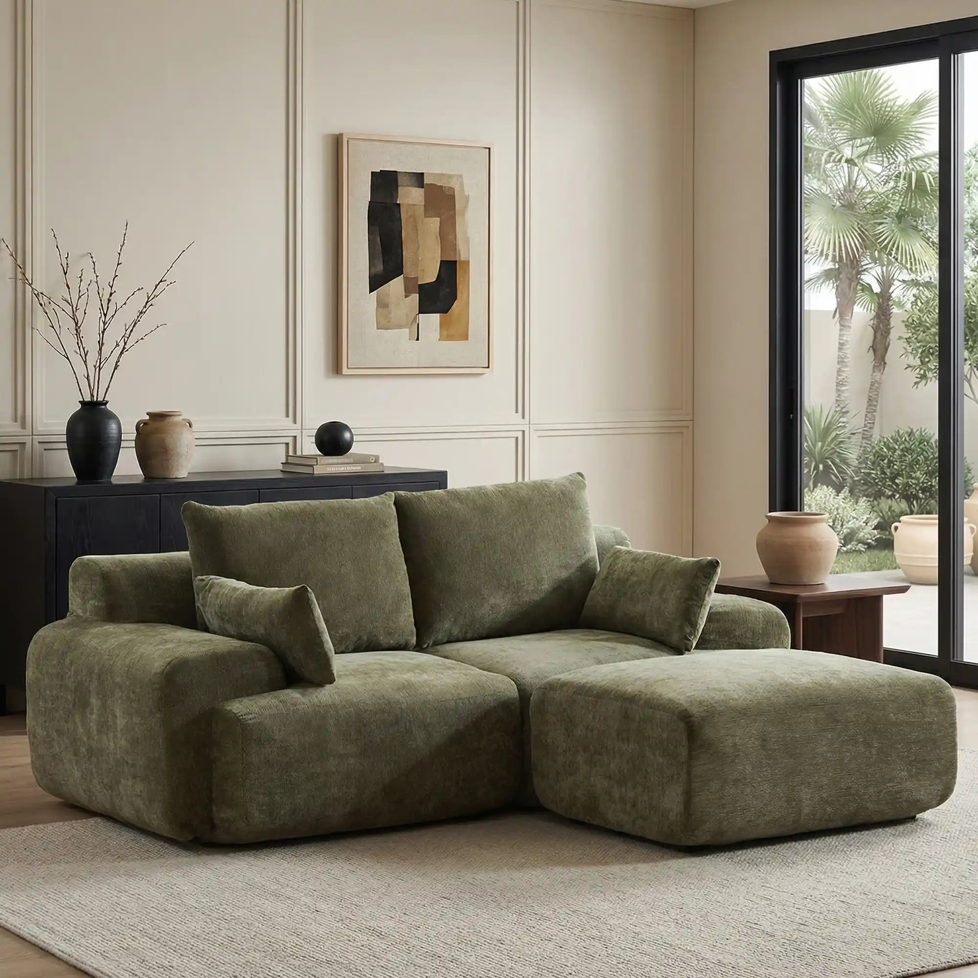 Zeus Modular Sectional Compressed Sofa