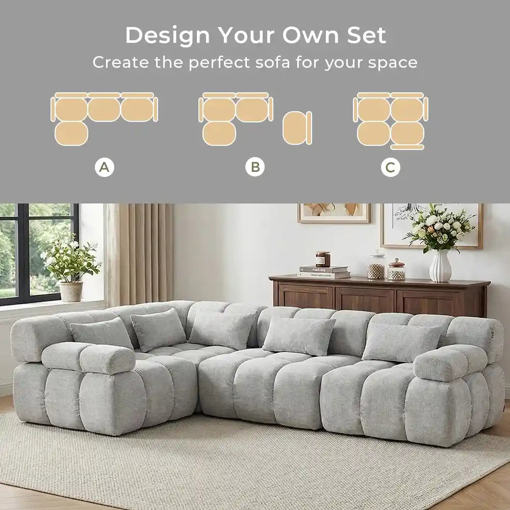 Dionysus Modular Sectional Compressed Sofa
