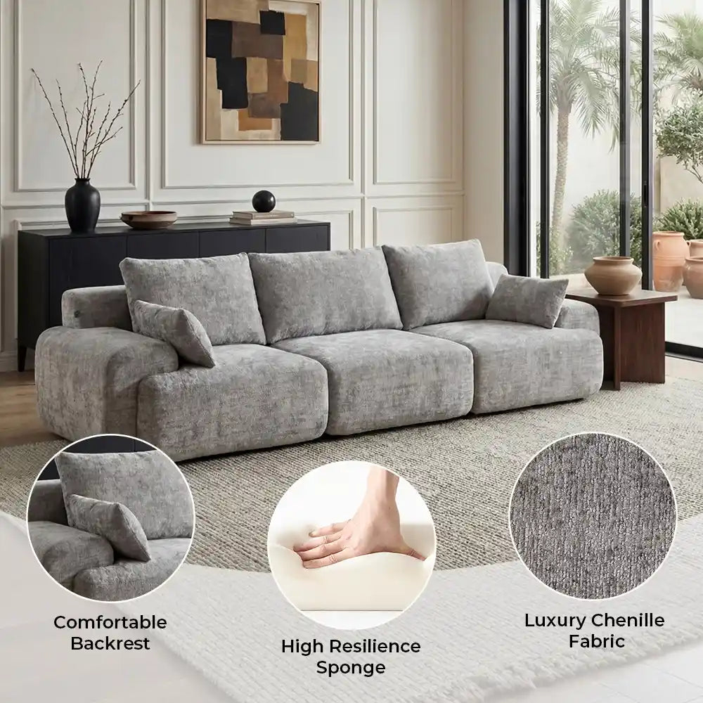 Zeus Modular Sectional Compressed Sofa