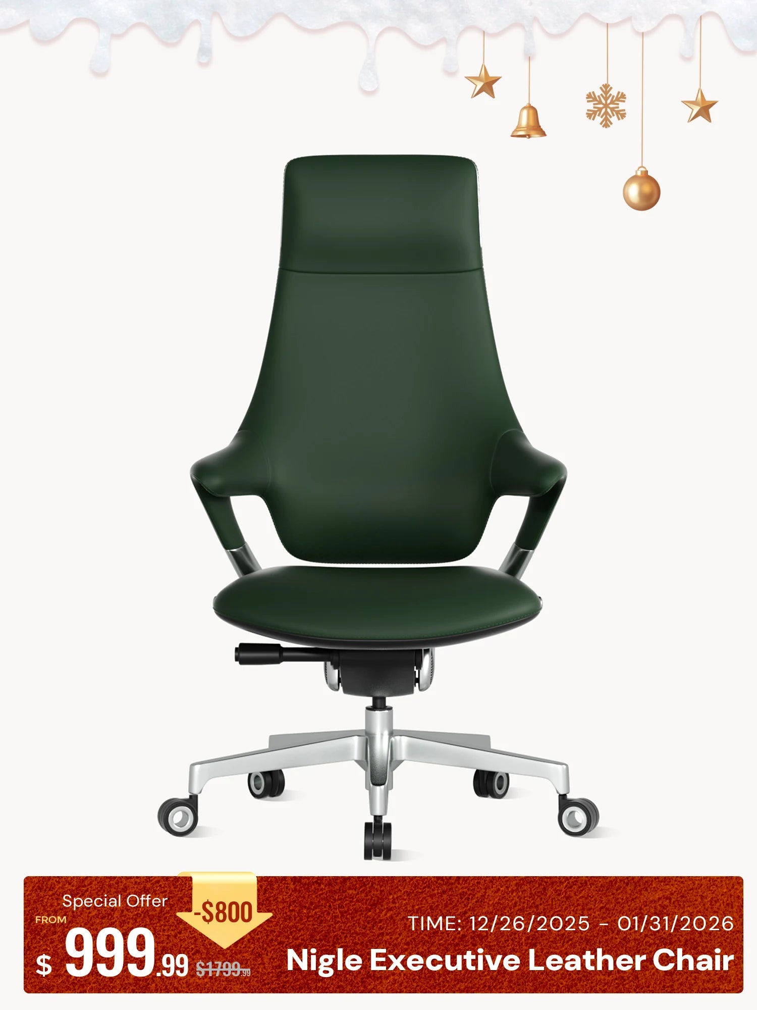 Nigel Executive Leather Office Chair