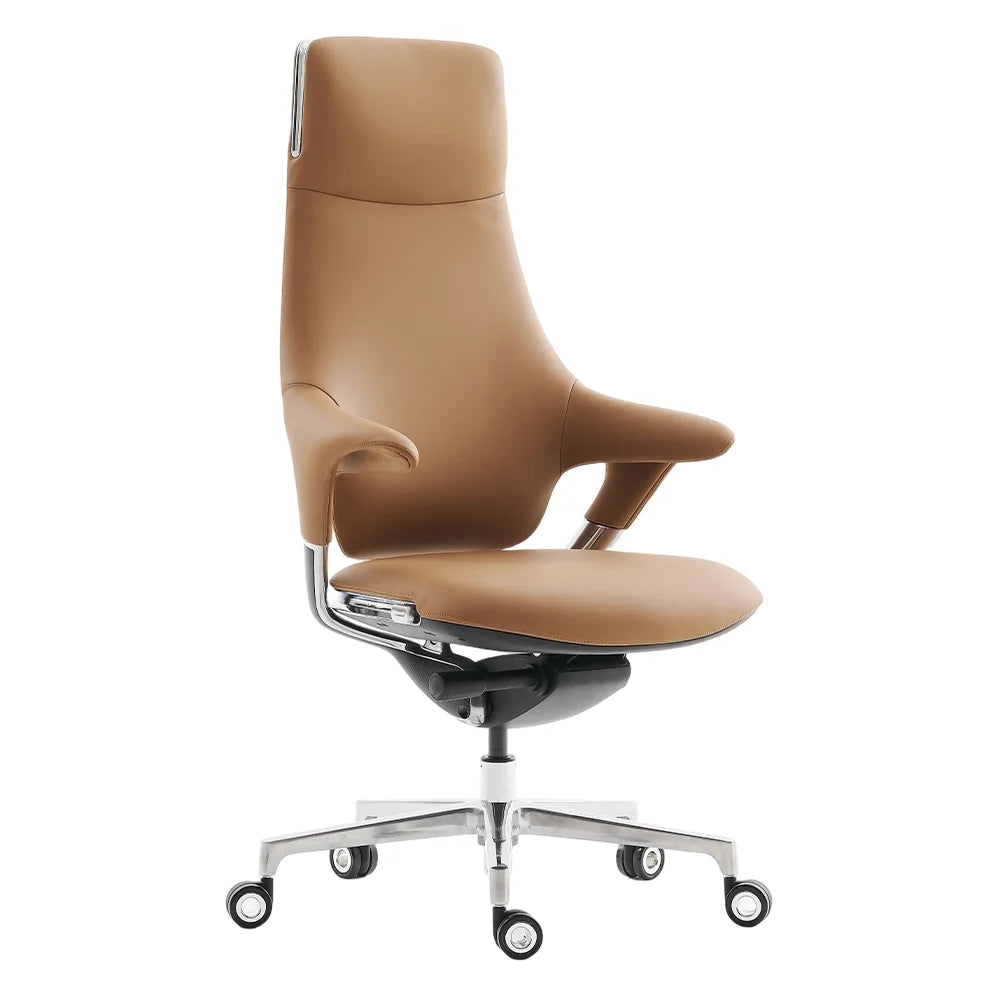 Nigel Premium Leather Chair with Soft Seating Feel