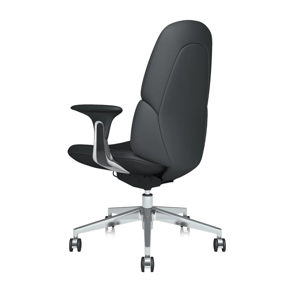 Nyla Mid-Back Leather Chair with Easy Adjustment