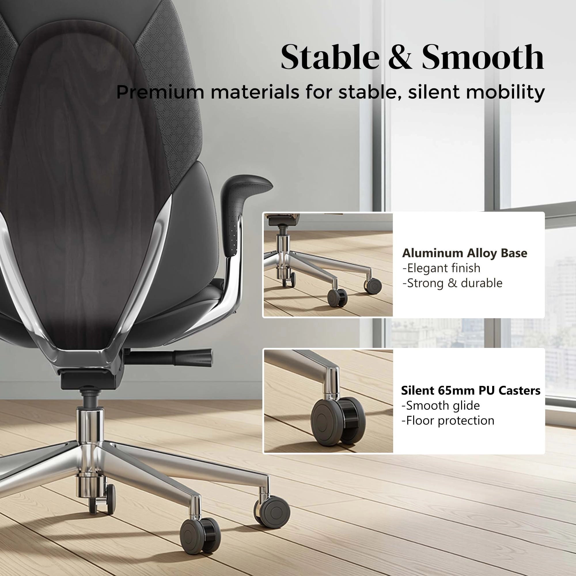 Nolan Leather Chair with Classic Design
