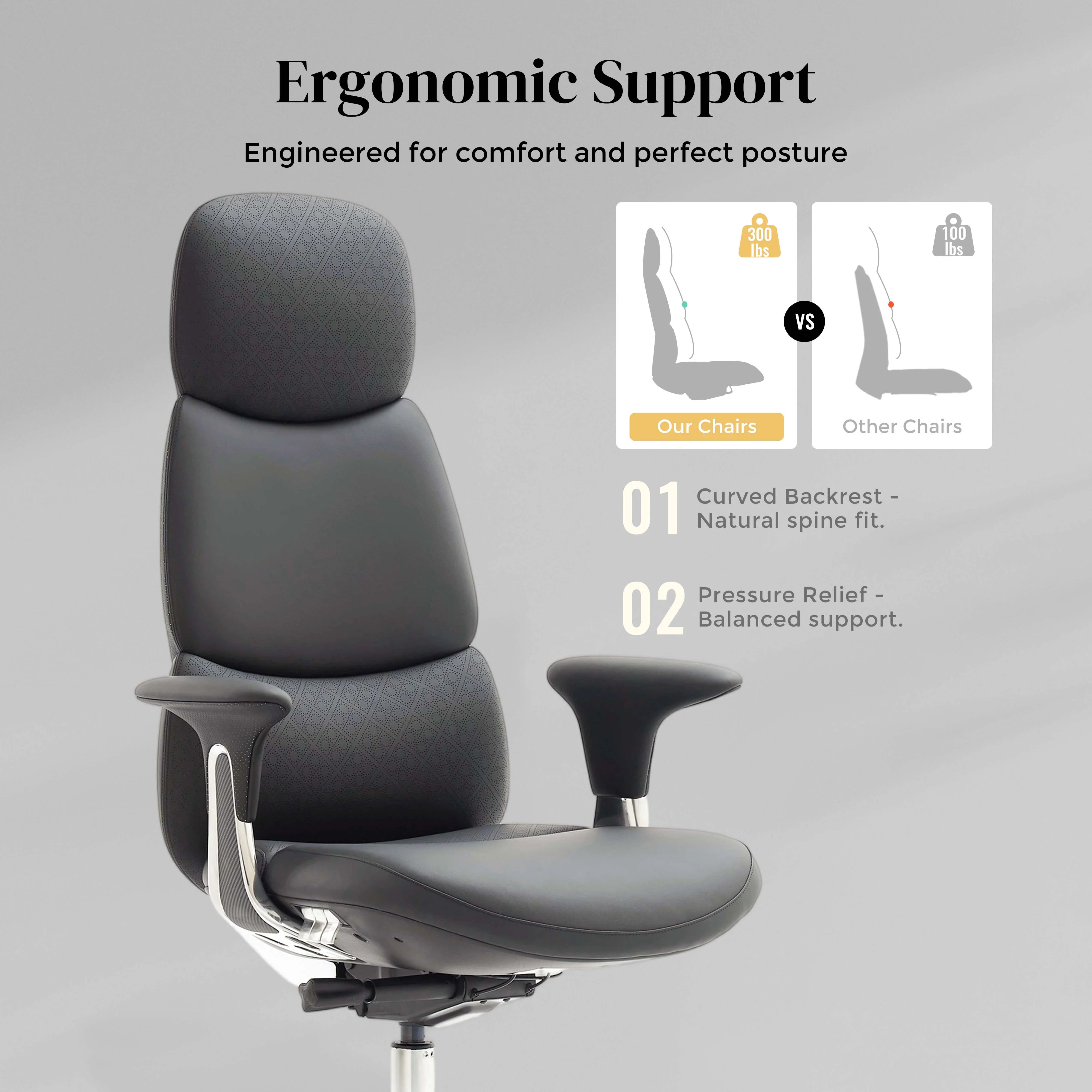 Nolan Leather Chair with Classic Design