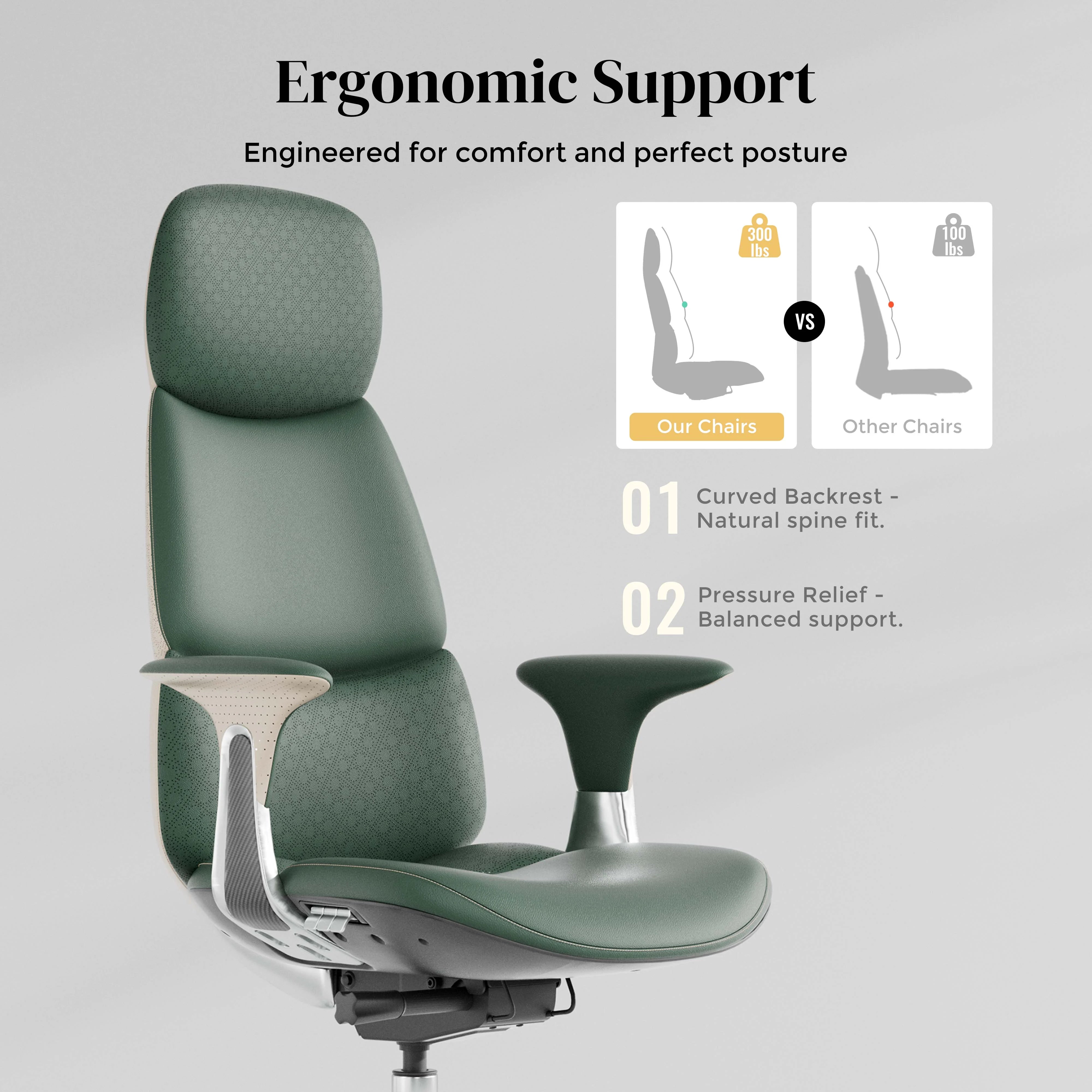 Nolan Leather Chair with Classic Design