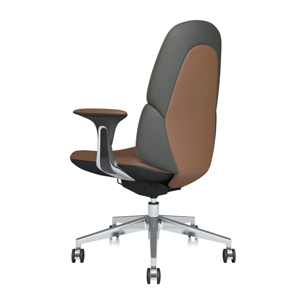 Neris Mid-Back Leather Office Chair with Best Value