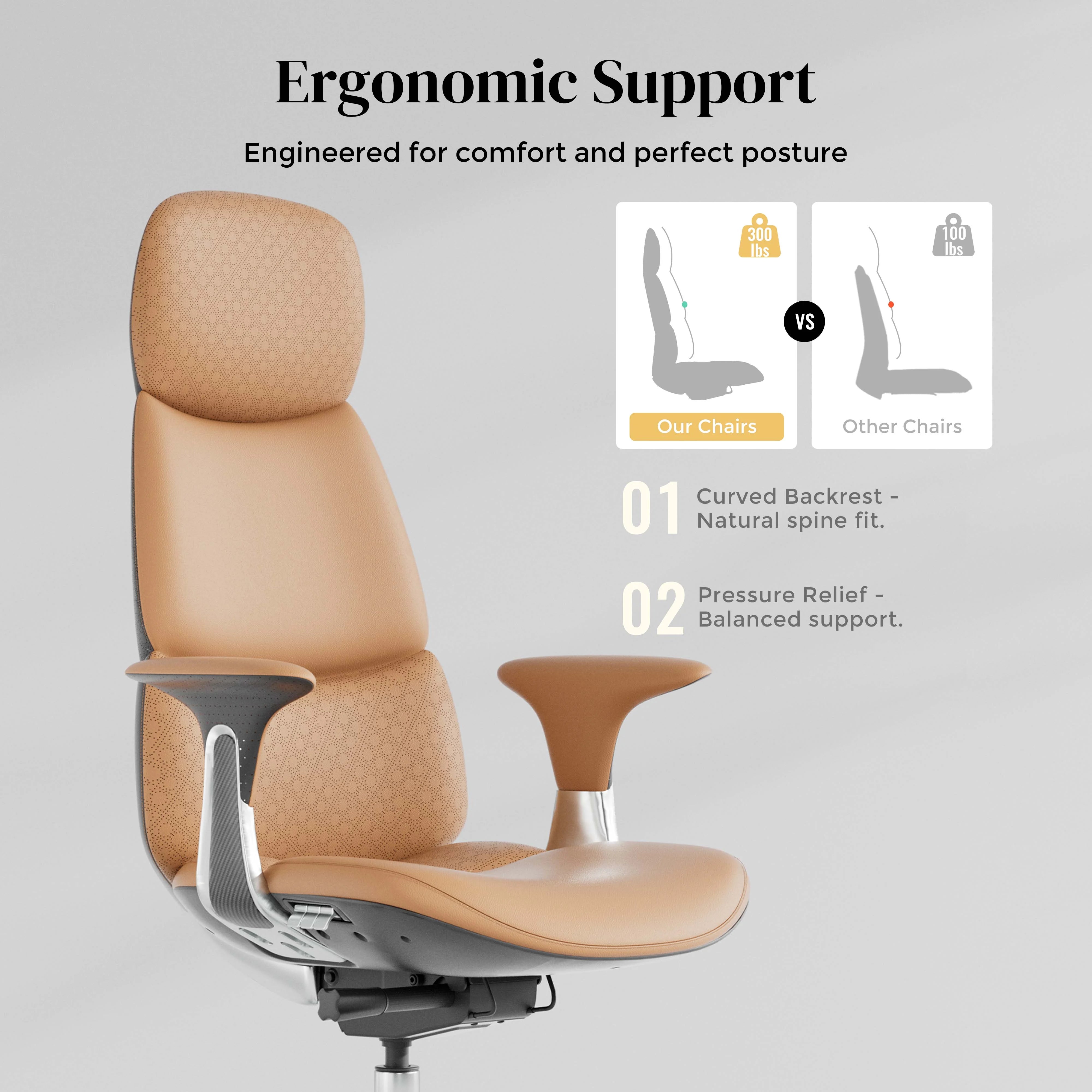 Nolan Leather Chair with Classic Design