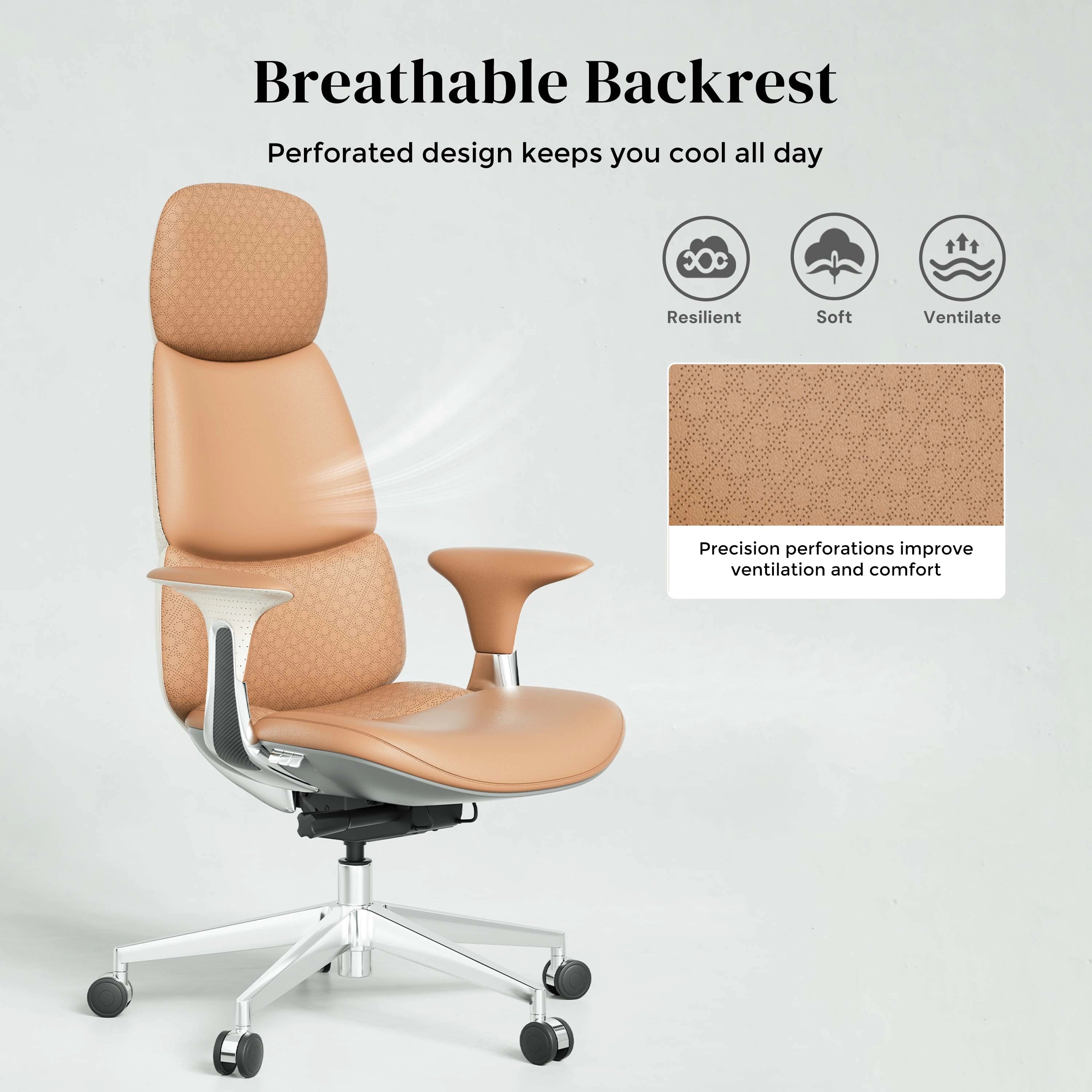 Nolan Leather Chair with Classic Design