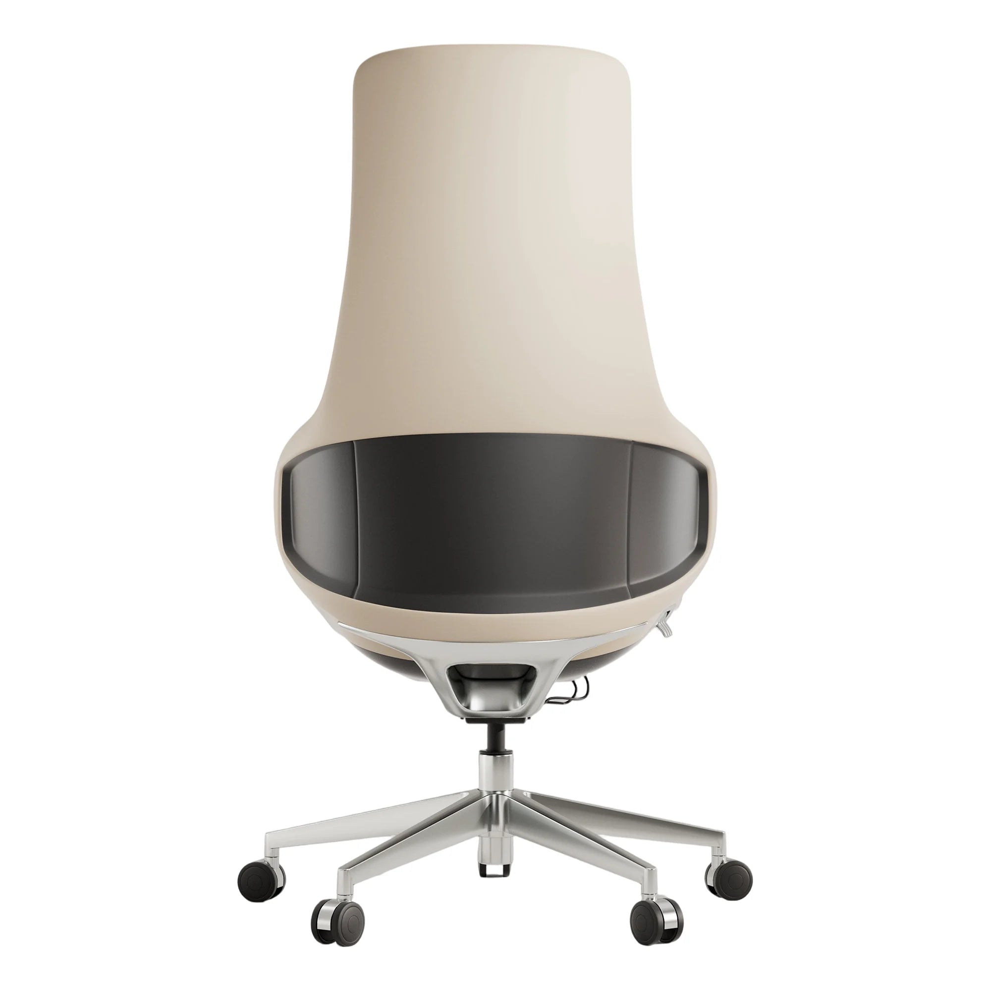 Natia Leather Office Chair with Wraparound Lumbar