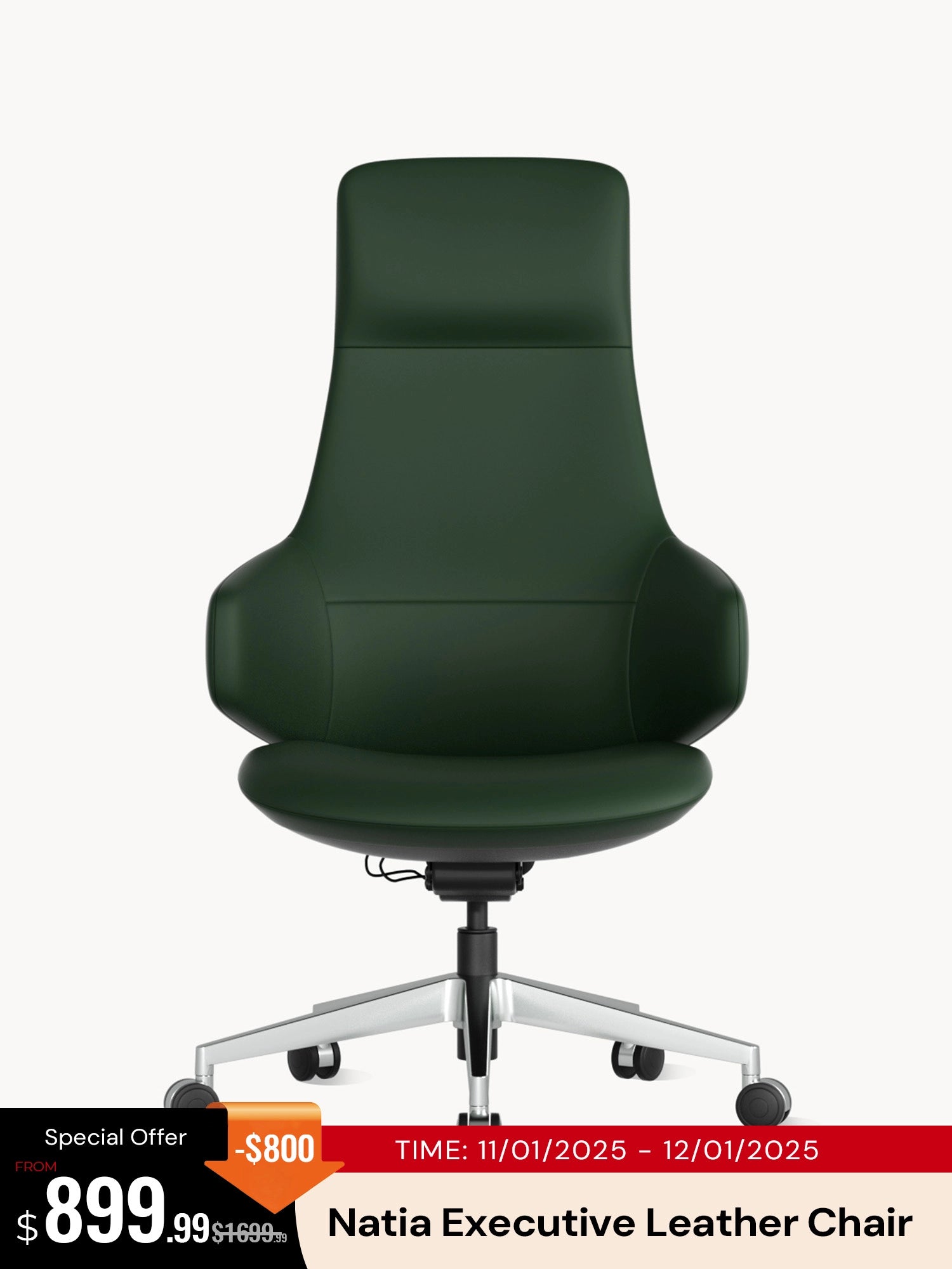 Natia Executive Leather Office Chair