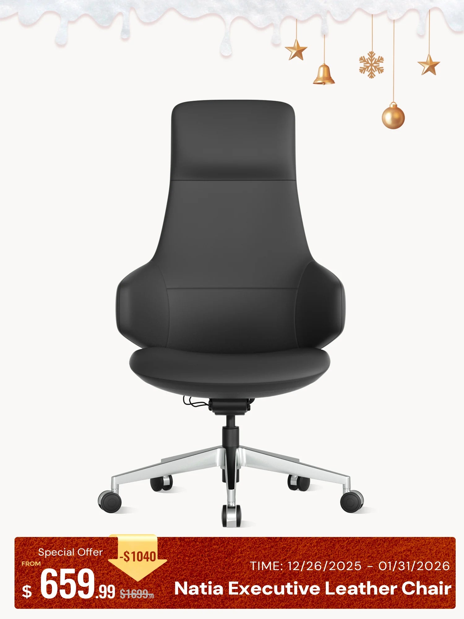 Natia Executive Leather Office Chair