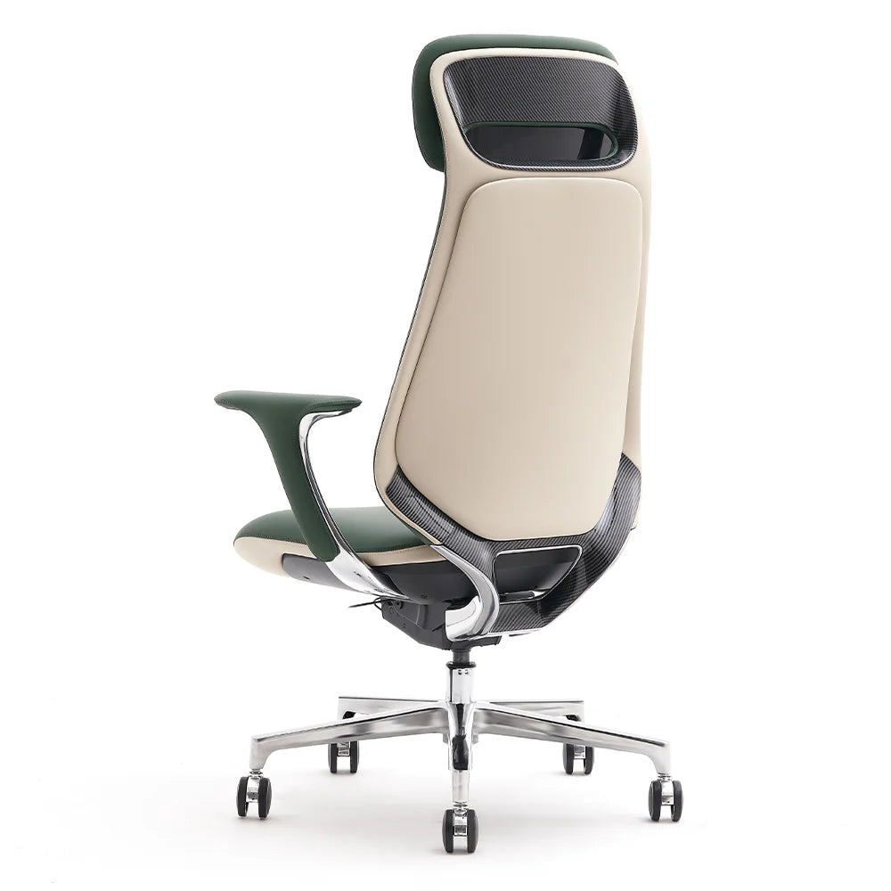 Neta Premium Leather Chair with Headrest