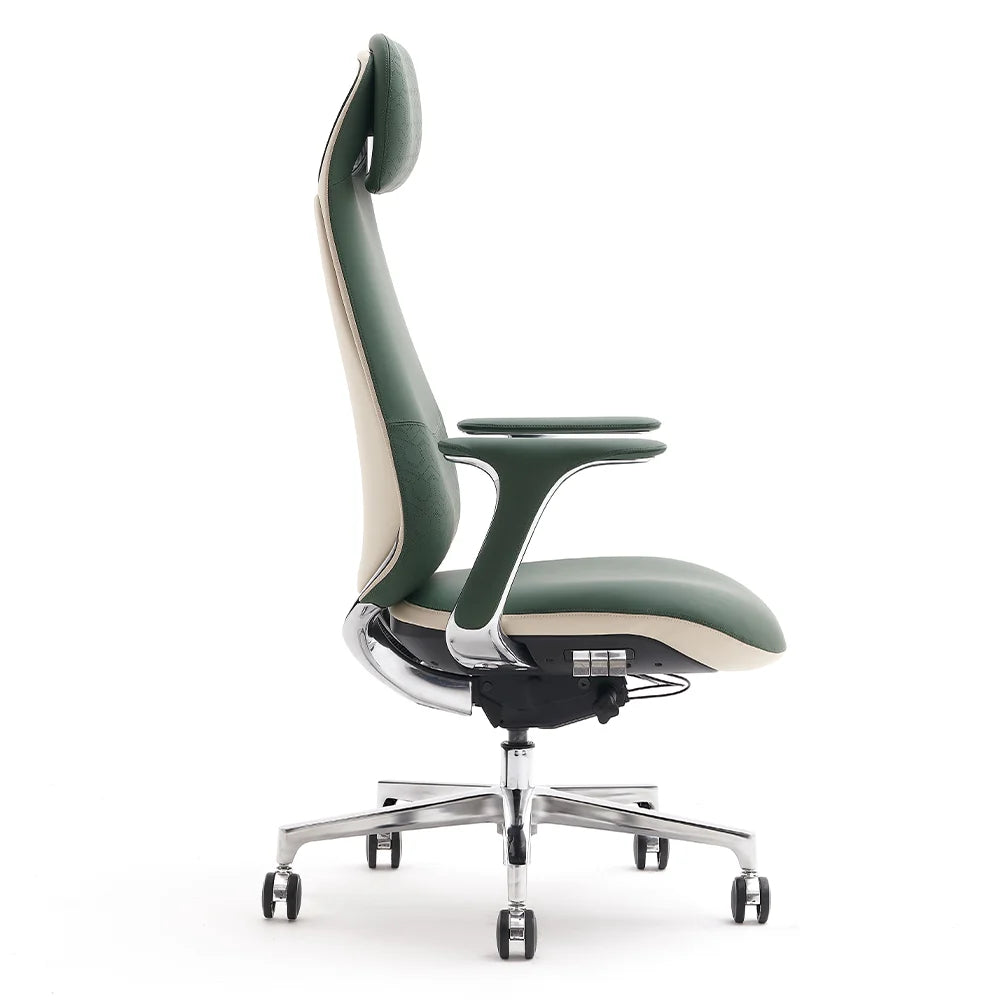 Neta Premium Leather Chair with Headrest