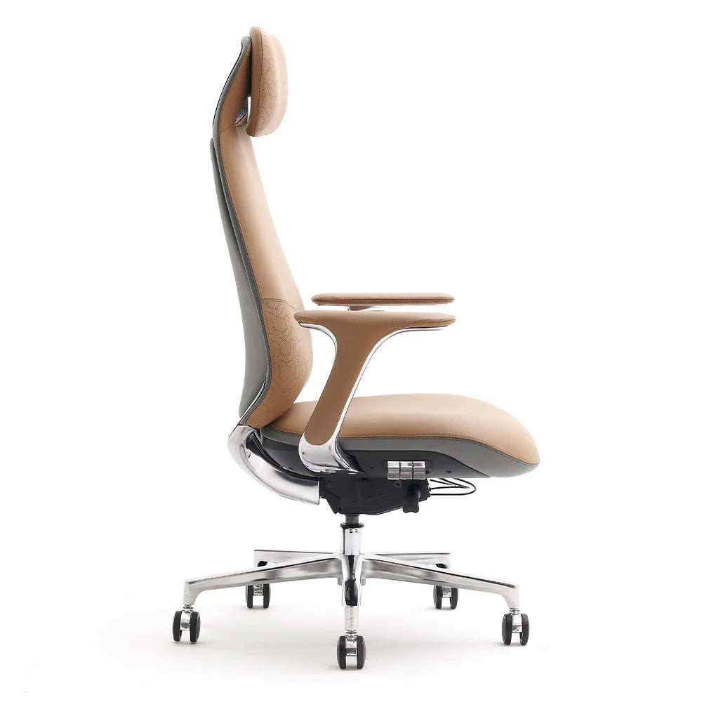Neta Premium Leather Chair with Headrest