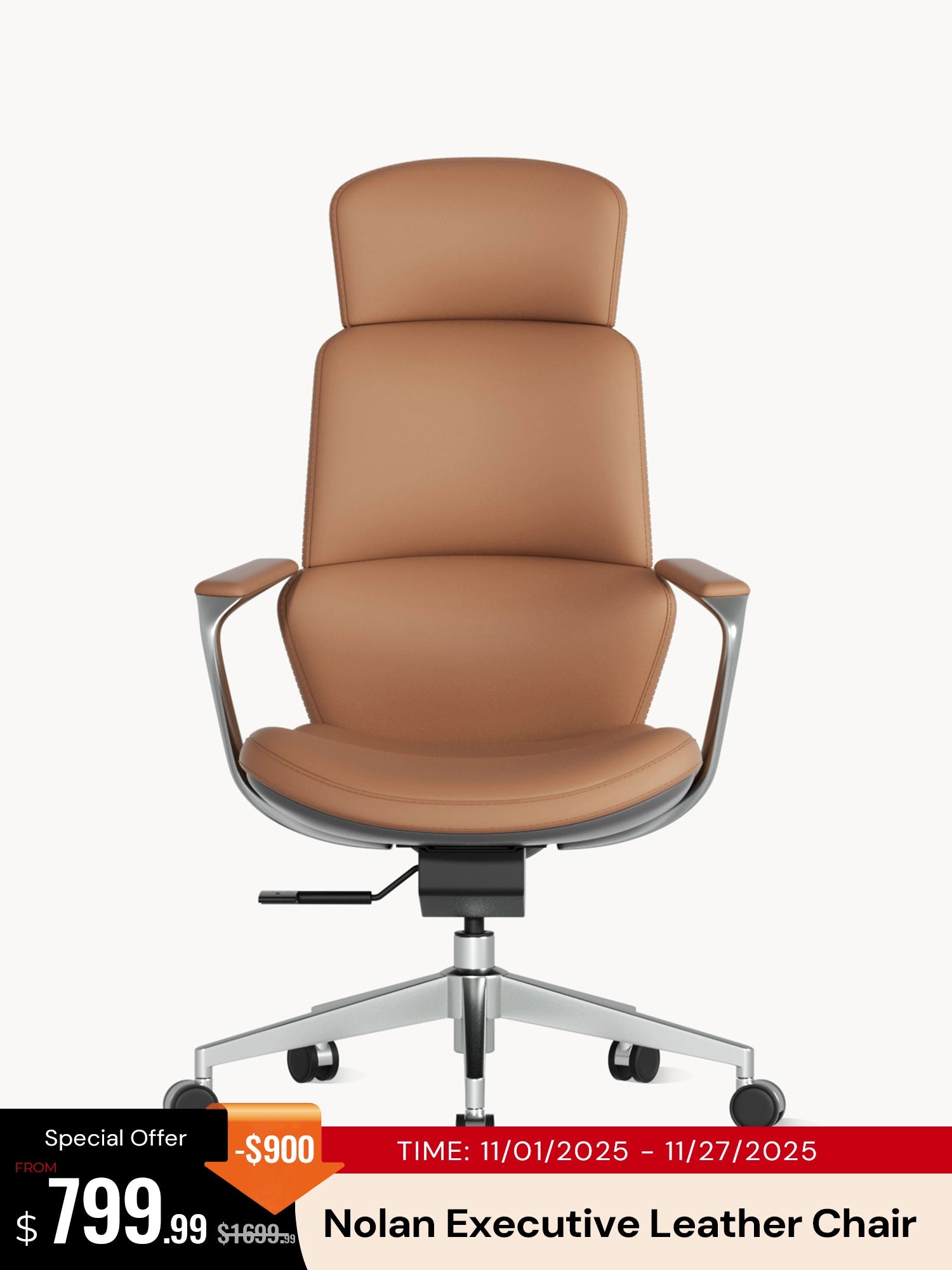 Nolan Executive Leather Office Chair