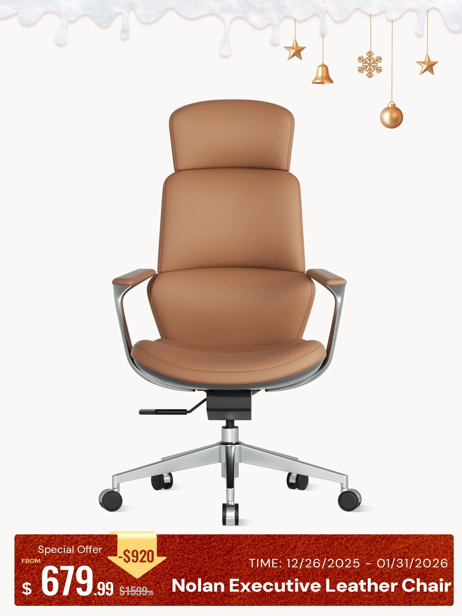 Nolan Executive Leather Office Chair